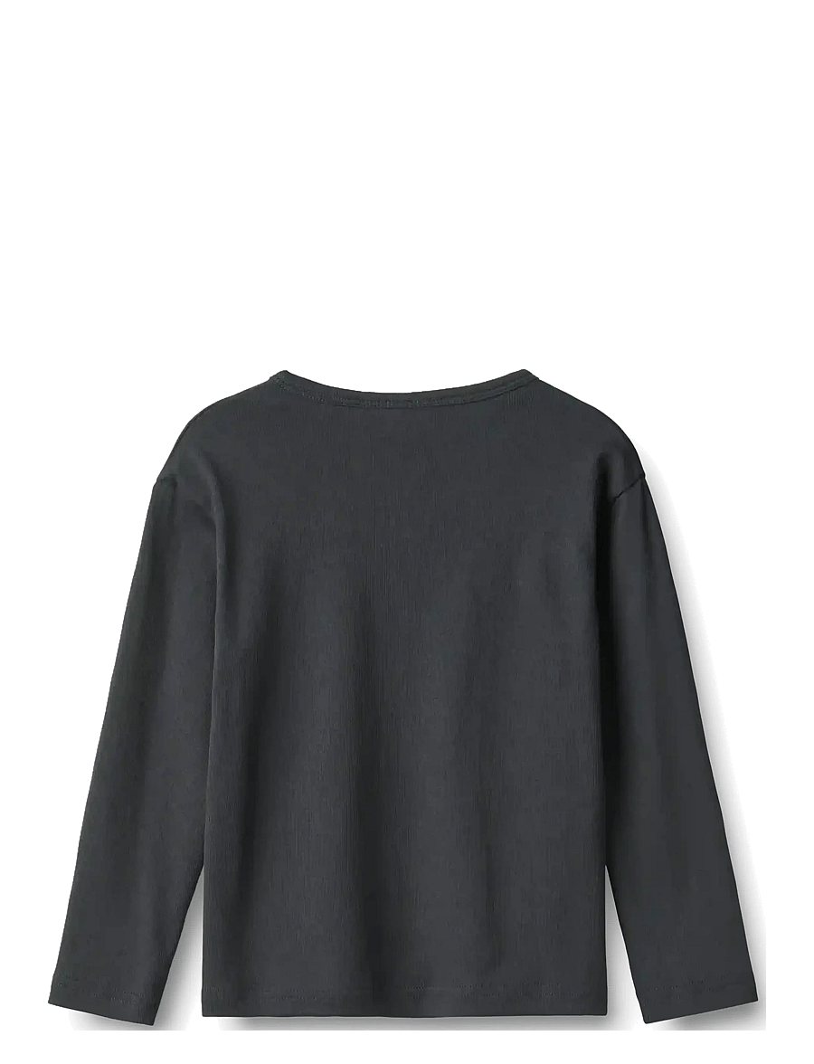 Wheat - T-shirt L/S Morris - pikkade varrukatega t-särgid - flint - 2