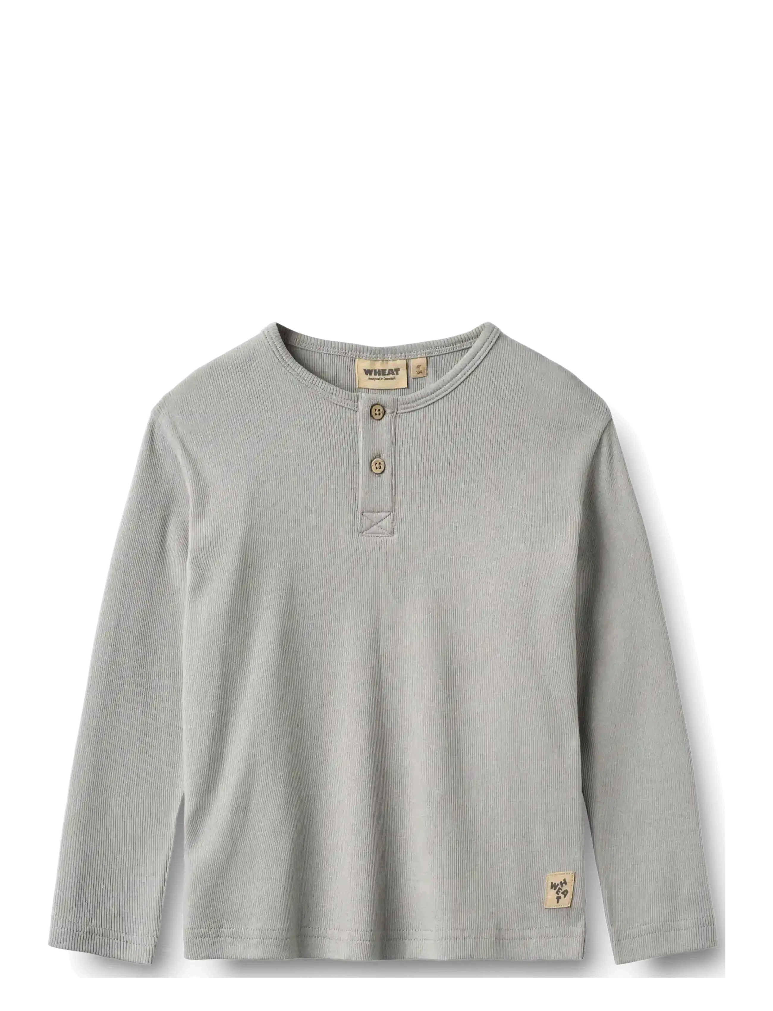 Wheat T-shirt L/S Morris - Oberteile & T-Shirts - SLIGHTLY BLUE / blue