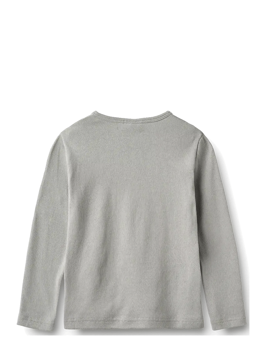 Wheat - T-shirt L/S Morris - slightly blue - 1
