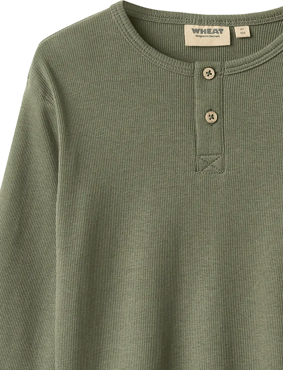Wheat - T-shirt L/S Morris - langärmelig - thyme - 2