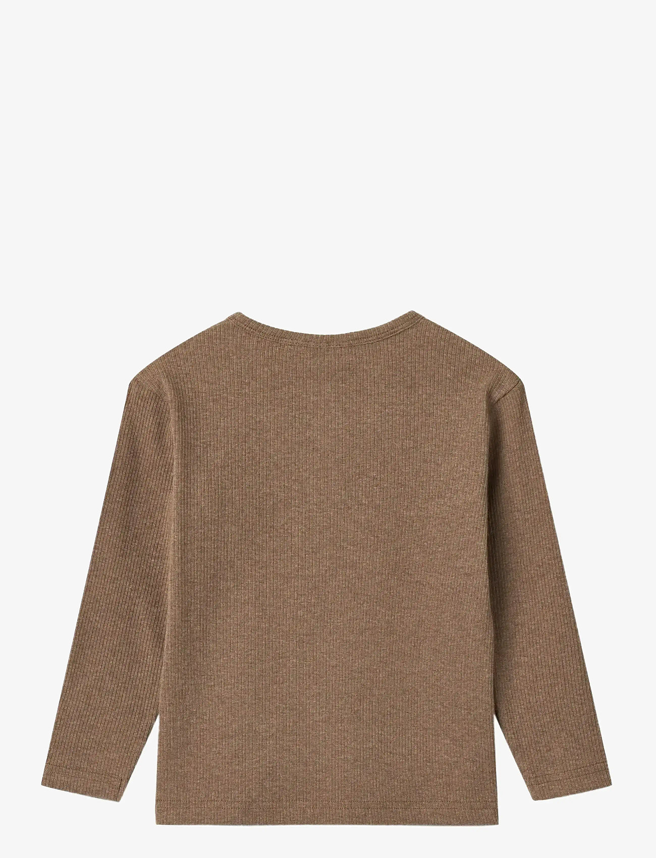 Wheat - T-shirt L/S Morris - långärmade t-shirts - coffee melange - 1