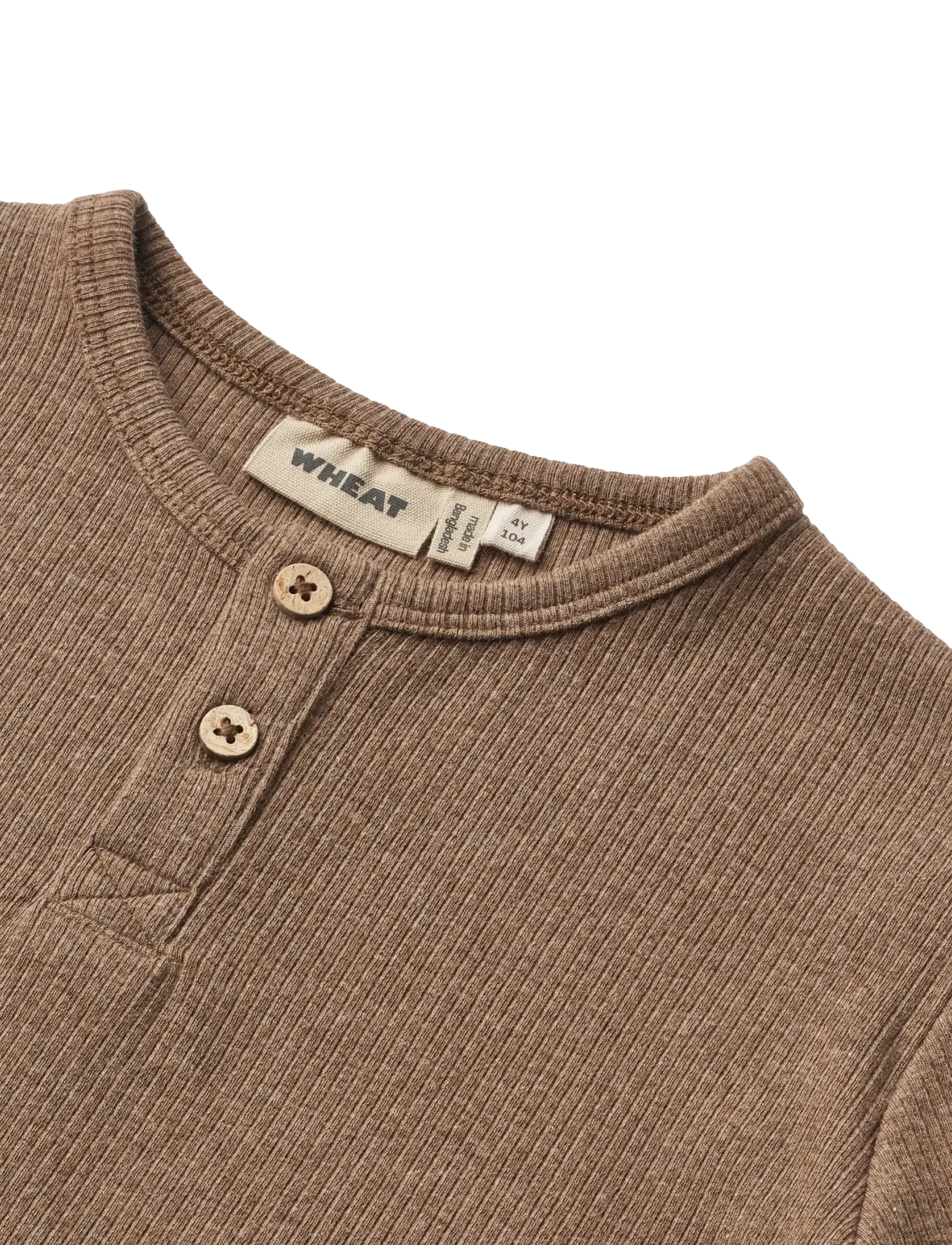 Wheat - T-shirt L/S Morris - långärmade t-shirts - coffee melange - 2