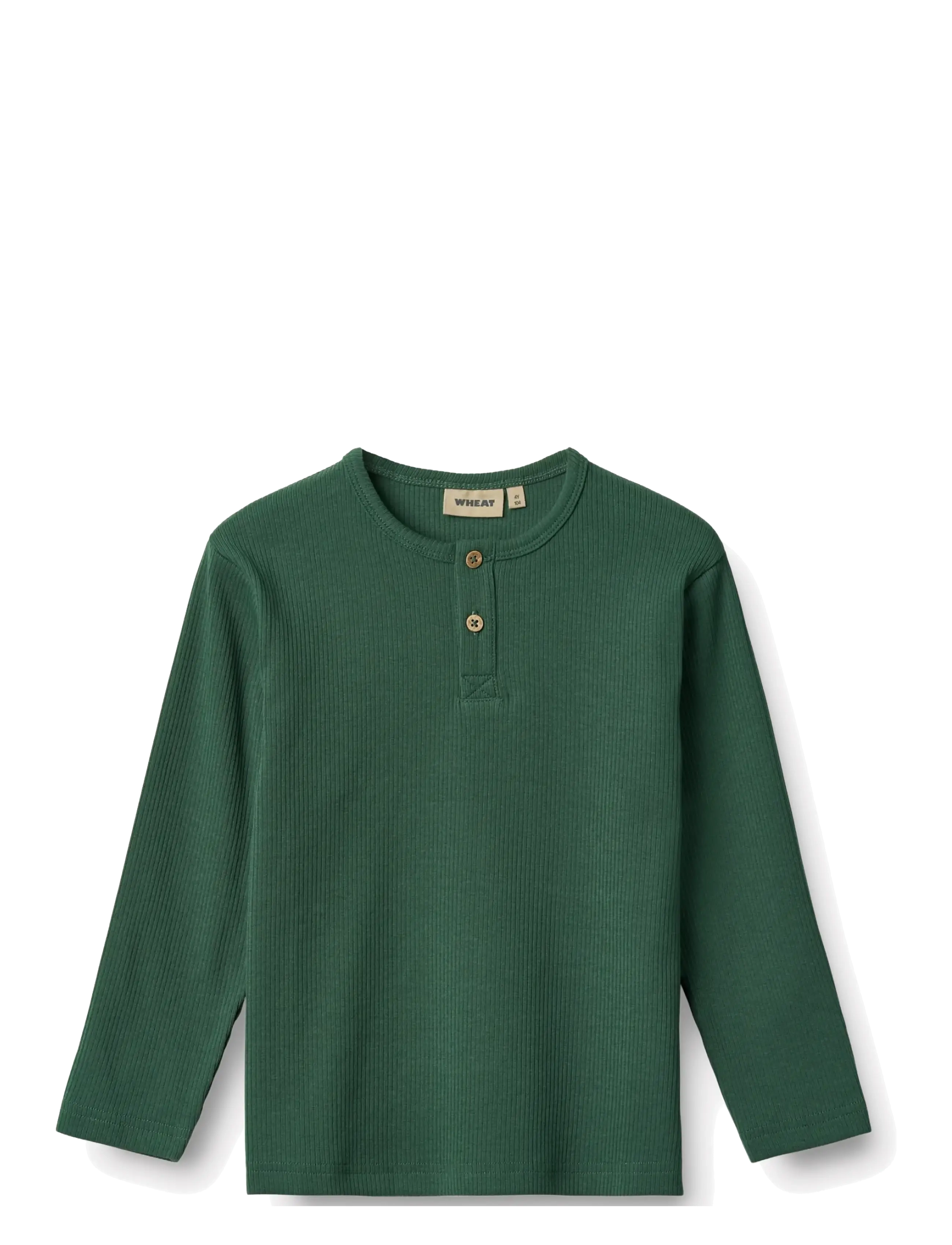 Wheat T-shirt L/S Morris - Wheat - GREEN / green