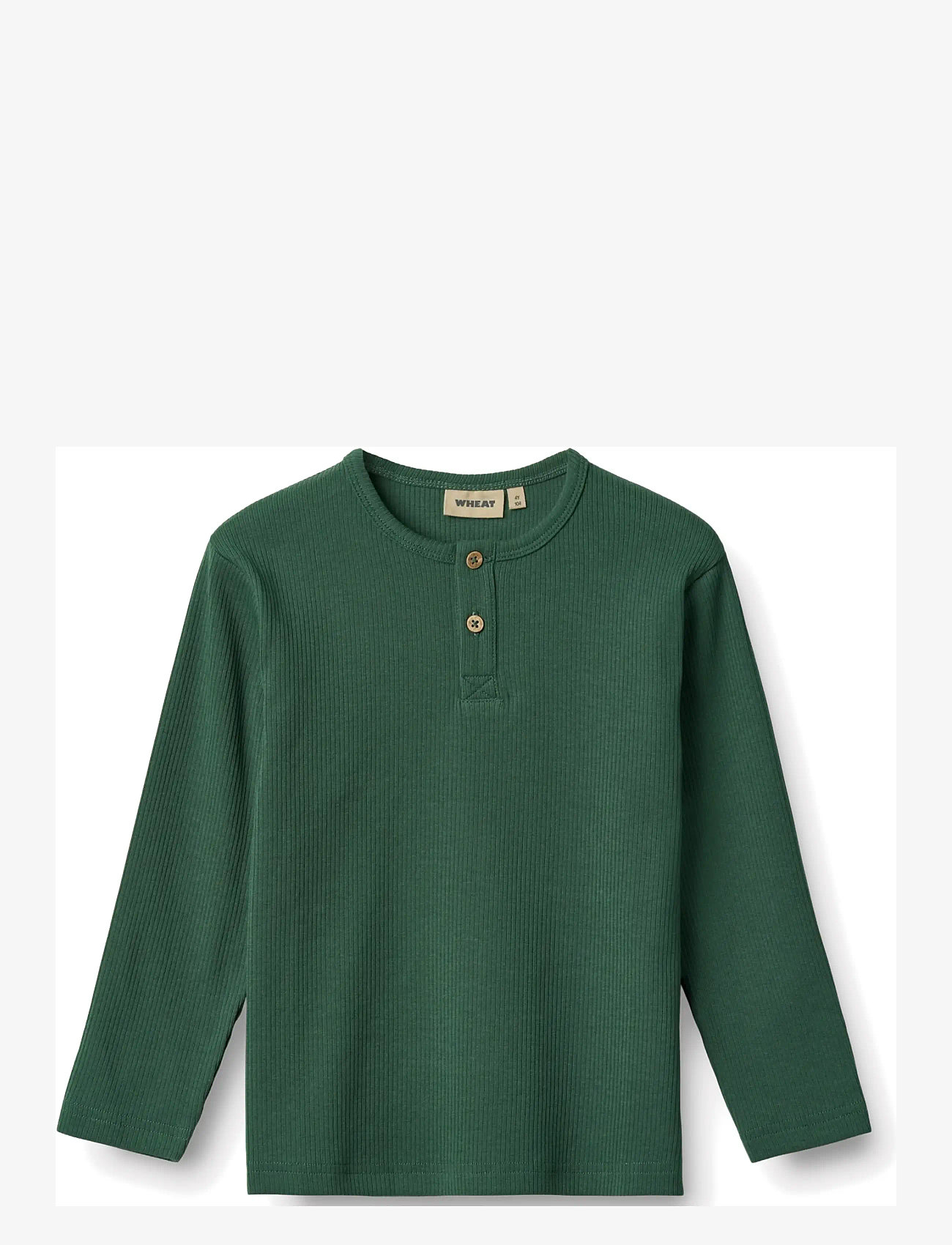 Wheat - T-shirt L/S Morris - t-shirts à manches longues - green - 1