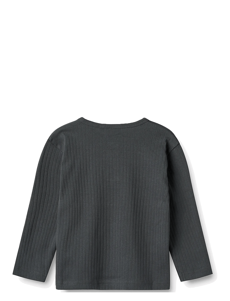 Wheat - T-Shirt L/S Morris - långärmade t-shirts - black sea - 2