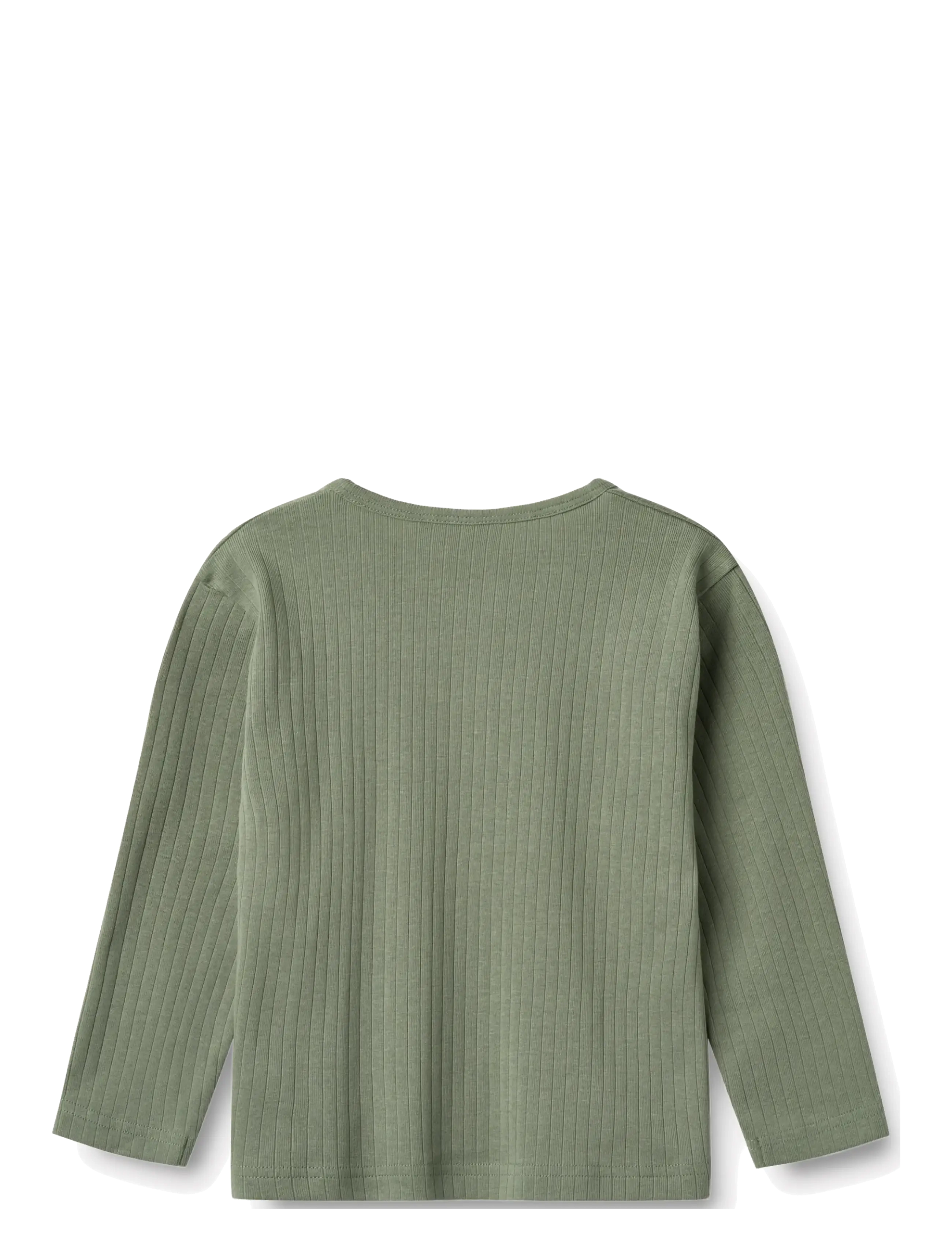 Wheat - T-Shirt L/S Morris - långärmade t-shirts - dusty green - 2