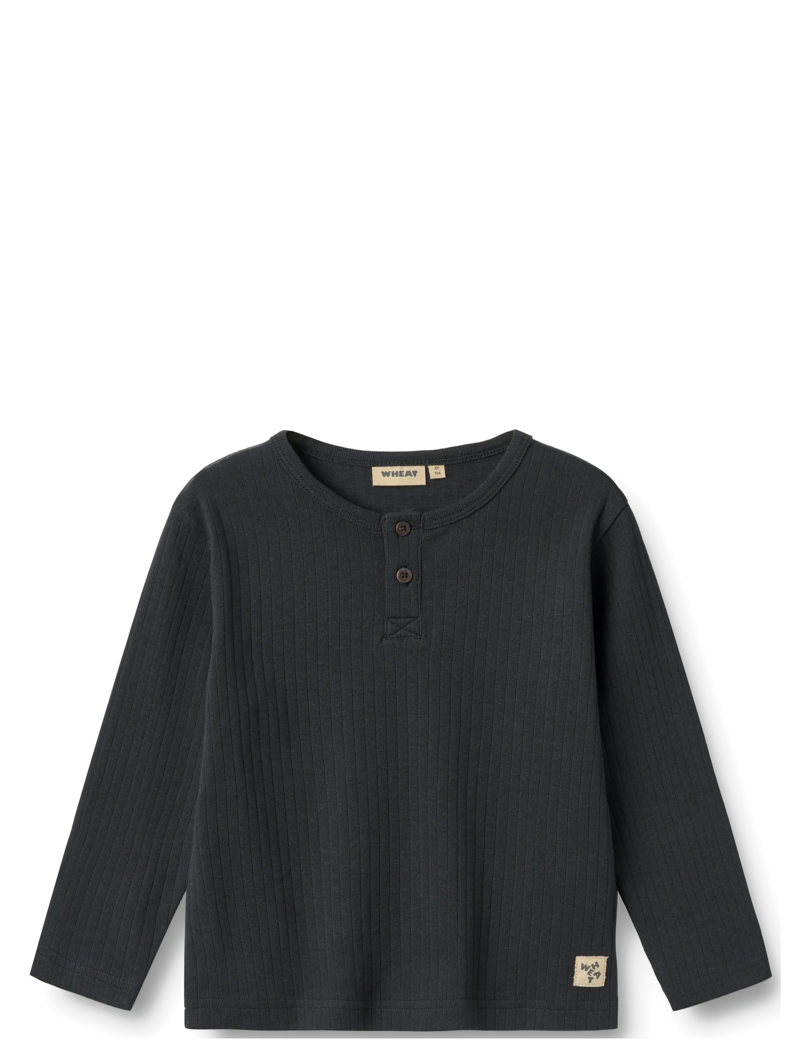 Wheat T-Shirt L/S Morris - Wheat - NAVY / grey