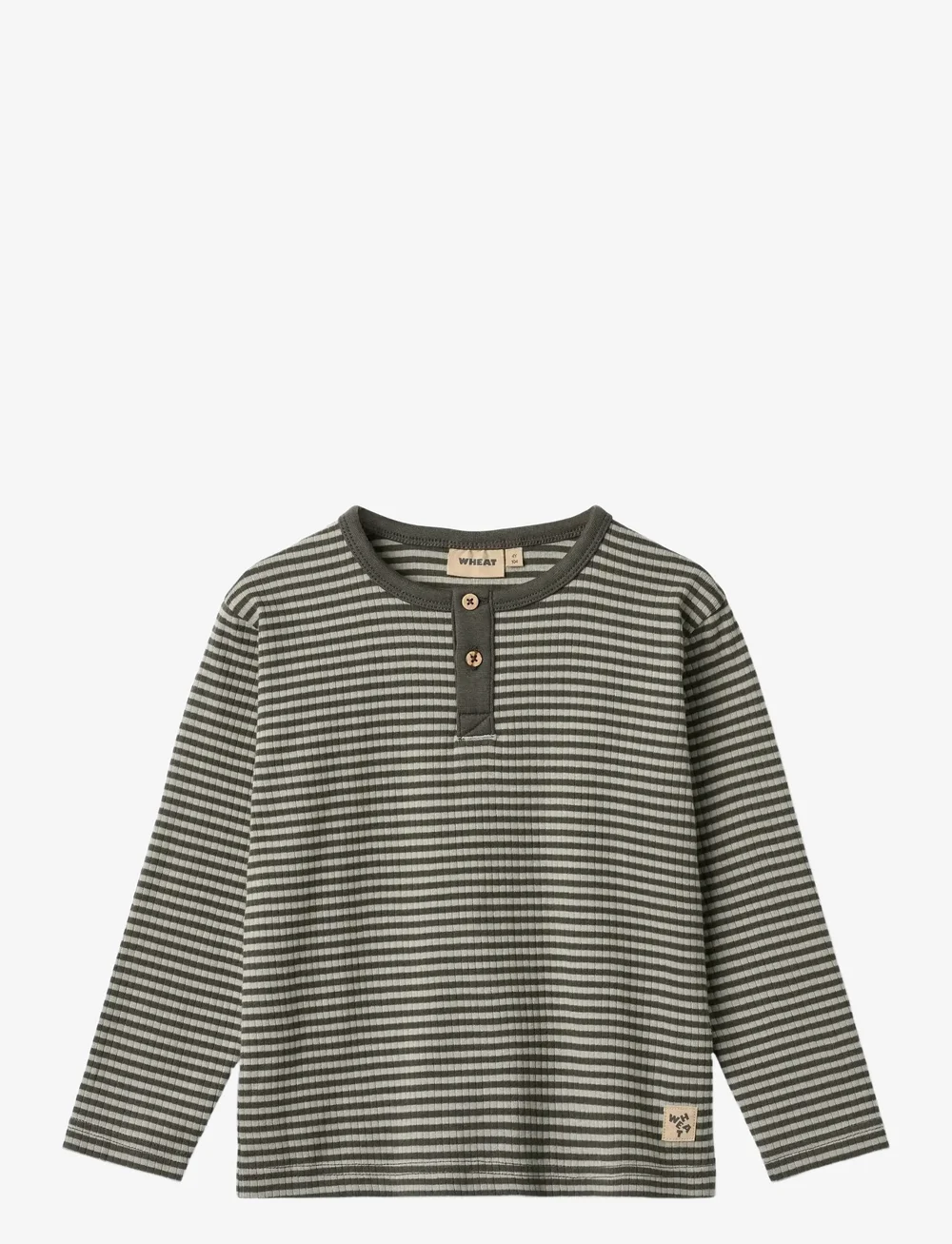 Wheat - T-shirt L/S Morris - langærmede t-shirts - winter forest stripe - 0