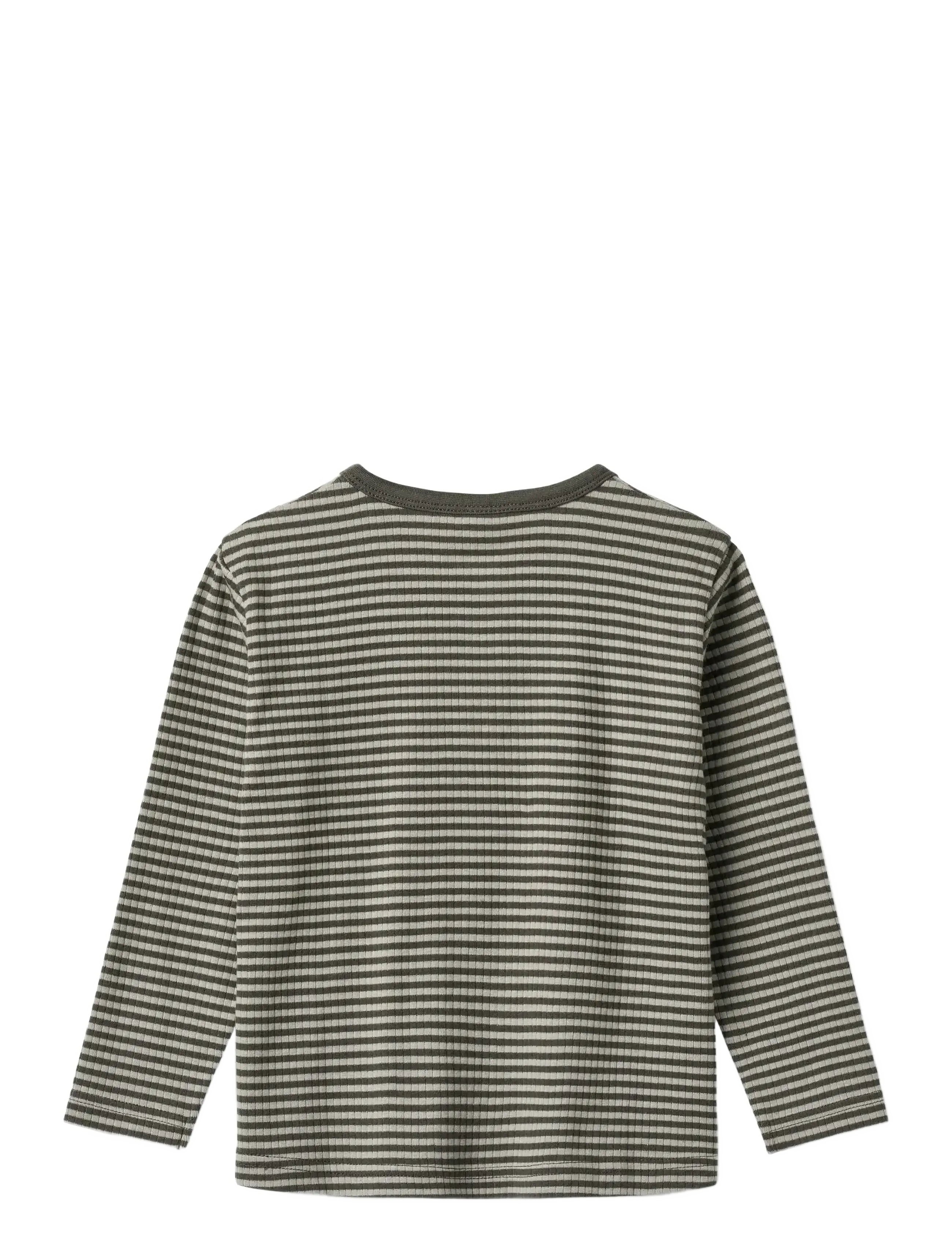 Wheat - T-shirt L/S Morris - winter forest stripe - 1