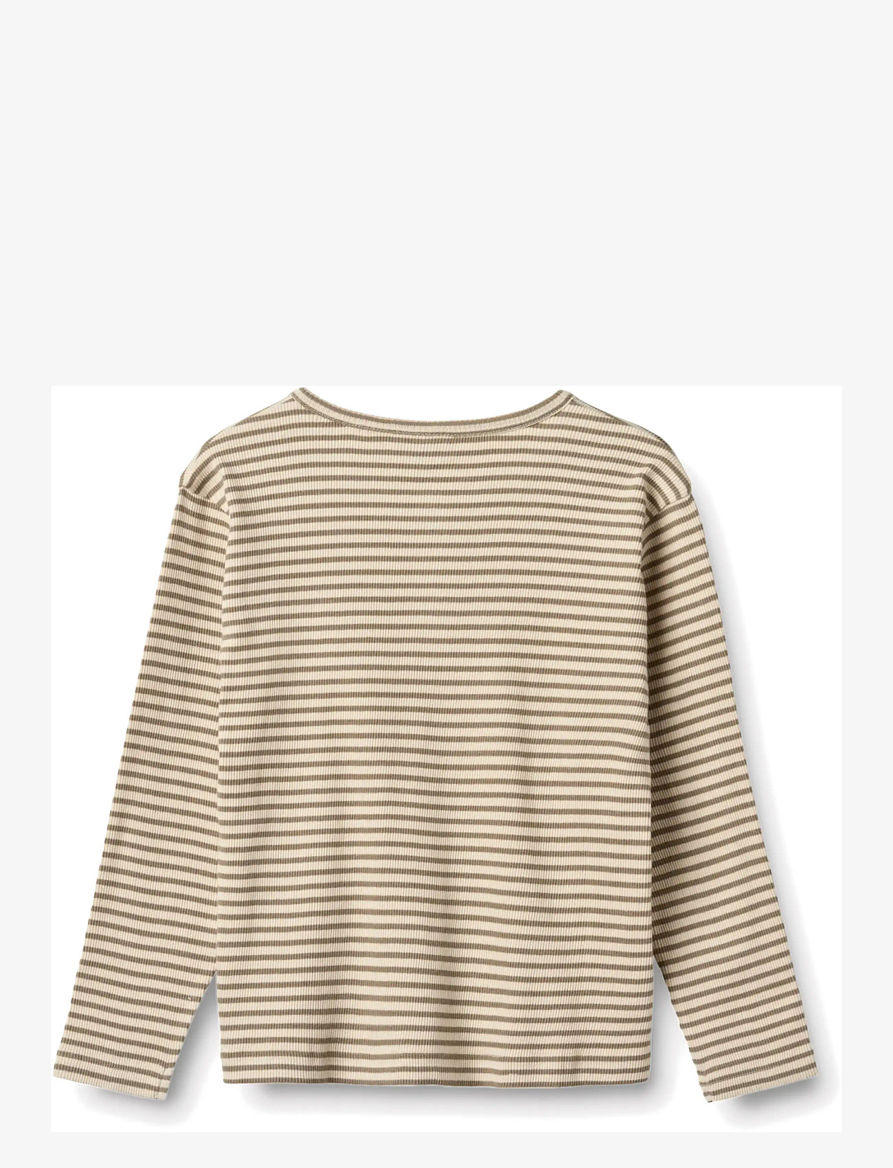 Wheat - T-shirt L/S Morris - langærmede t-shirts - stone stripe - 2