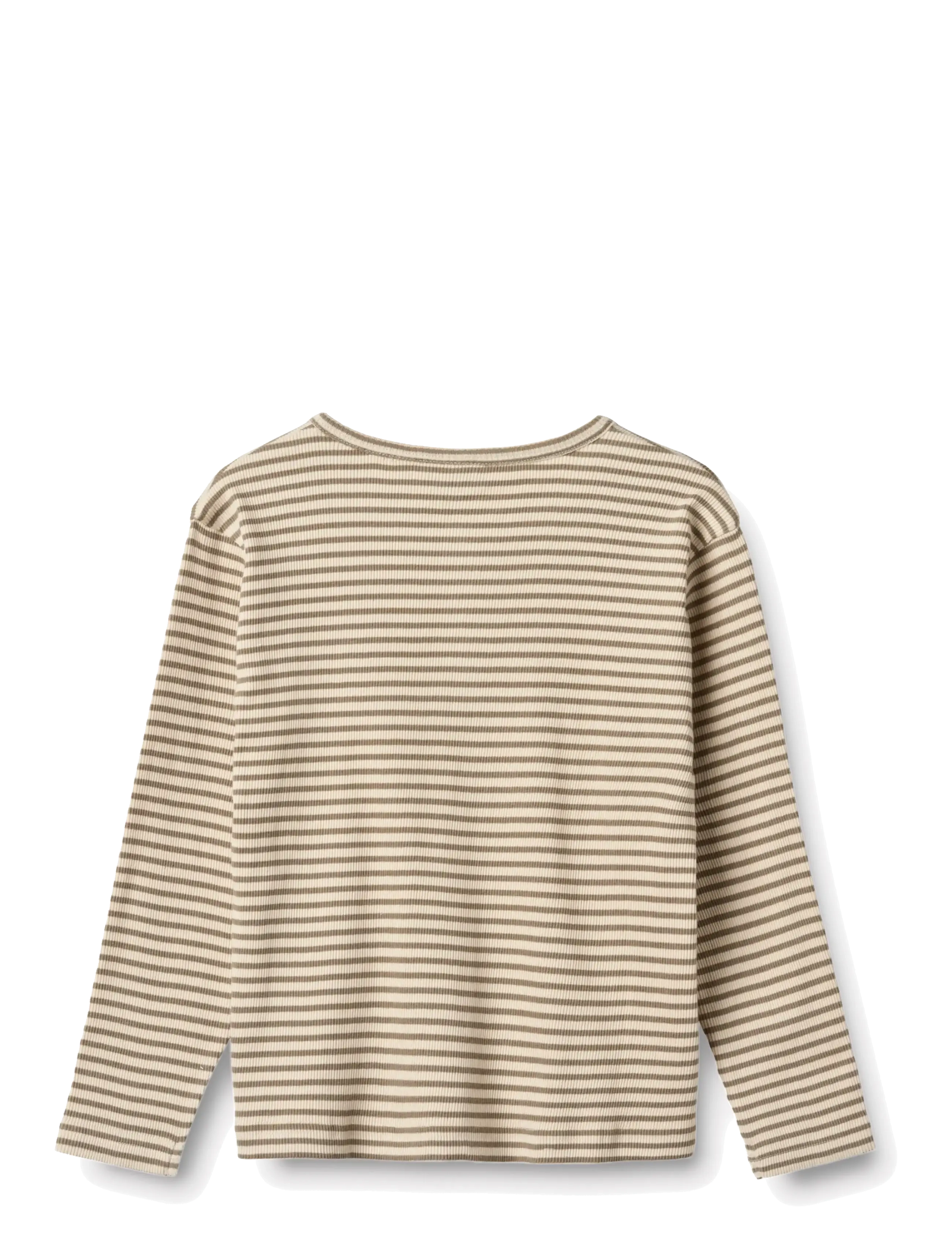 Wheat - T-shirt L/S Morris - stone stripe - 2