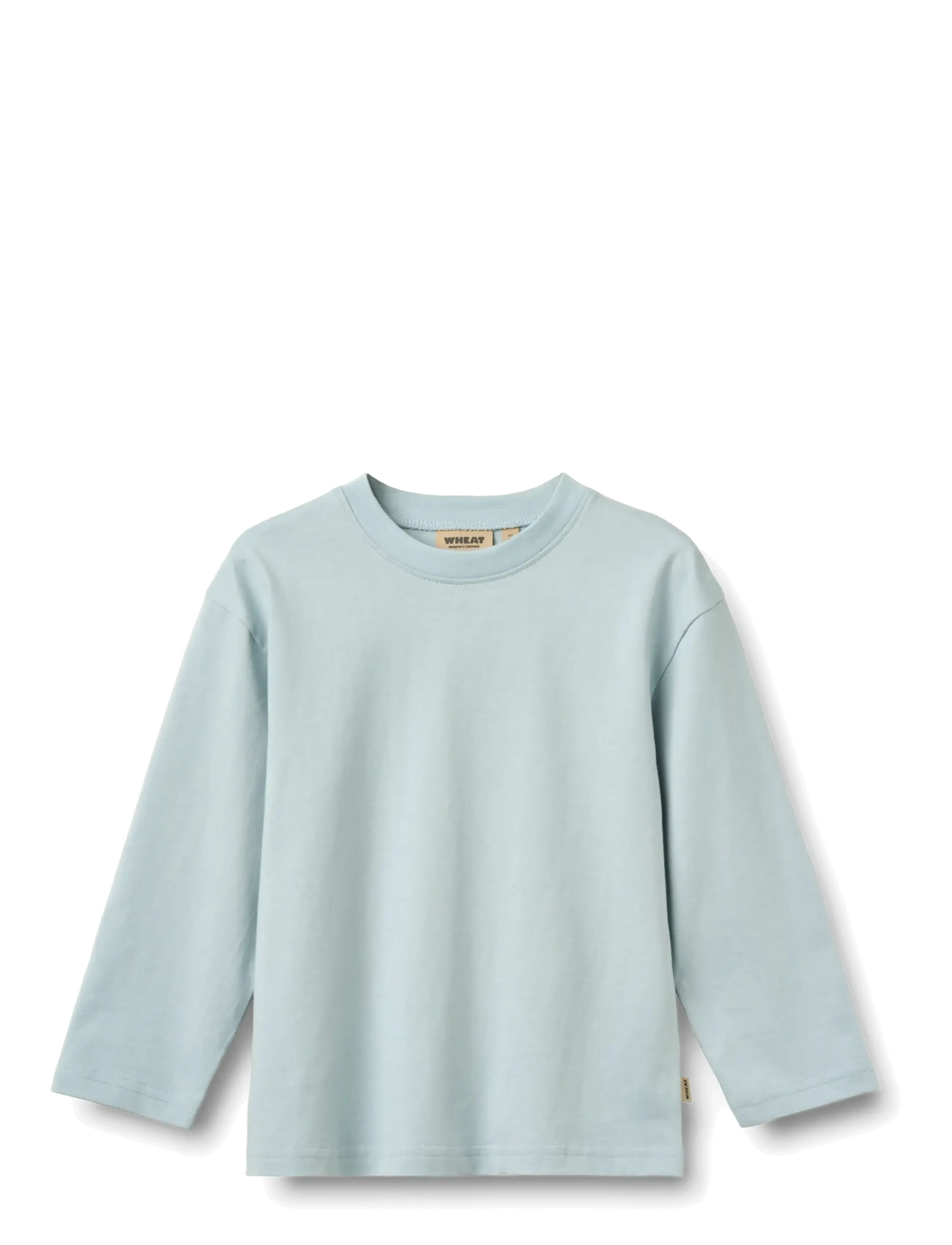 Wheat T-Shirt L/S Johan, 152, T-shirts, Blau - Long-sleeved Kinder