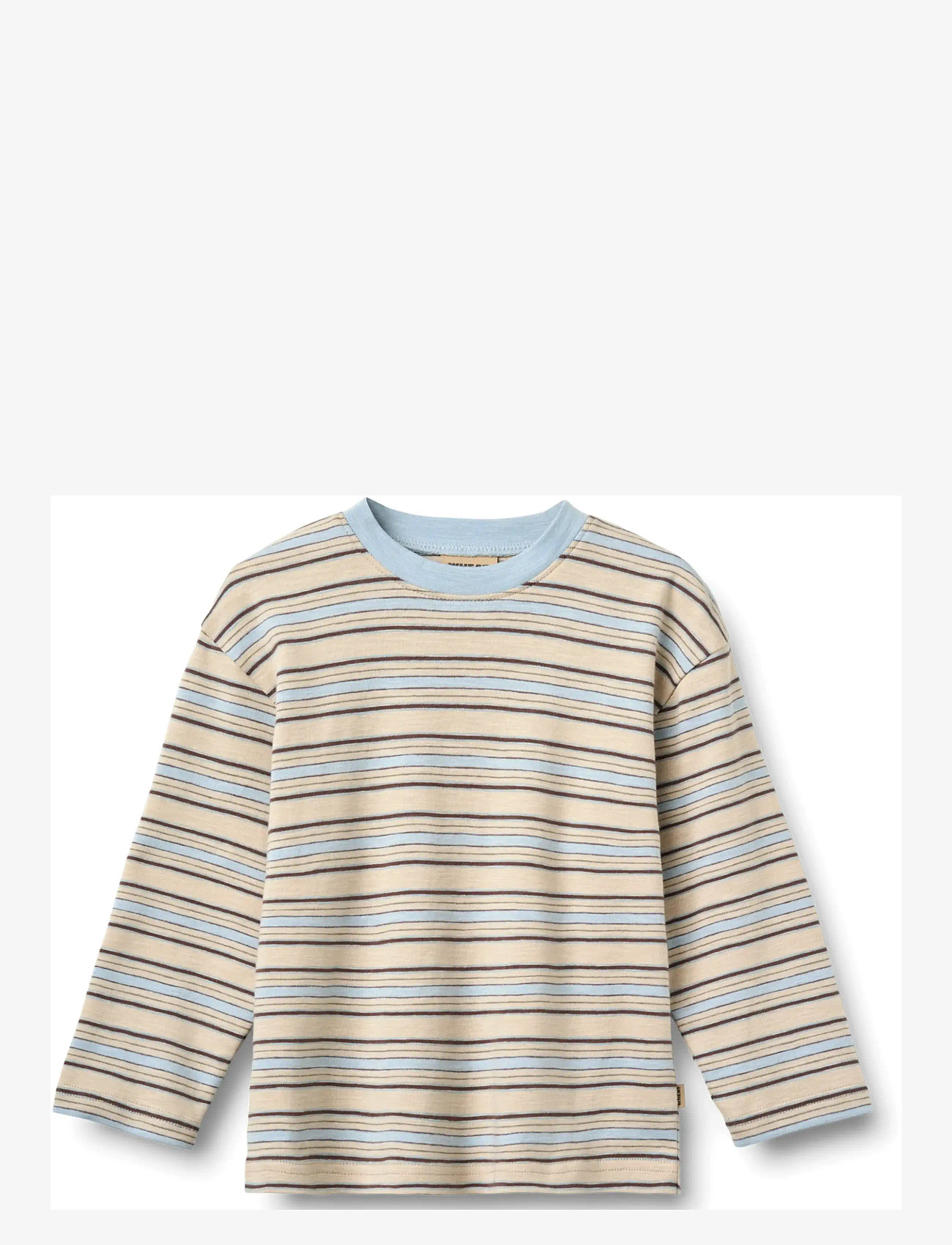 Wheat - T-shirt L/S Johan - langærmede t-shirts - multi blue stripe - 0