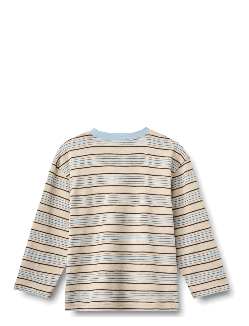Wheat - T-shirt L/S Johan - langærmede t-shirts - multi blue stripe - 1