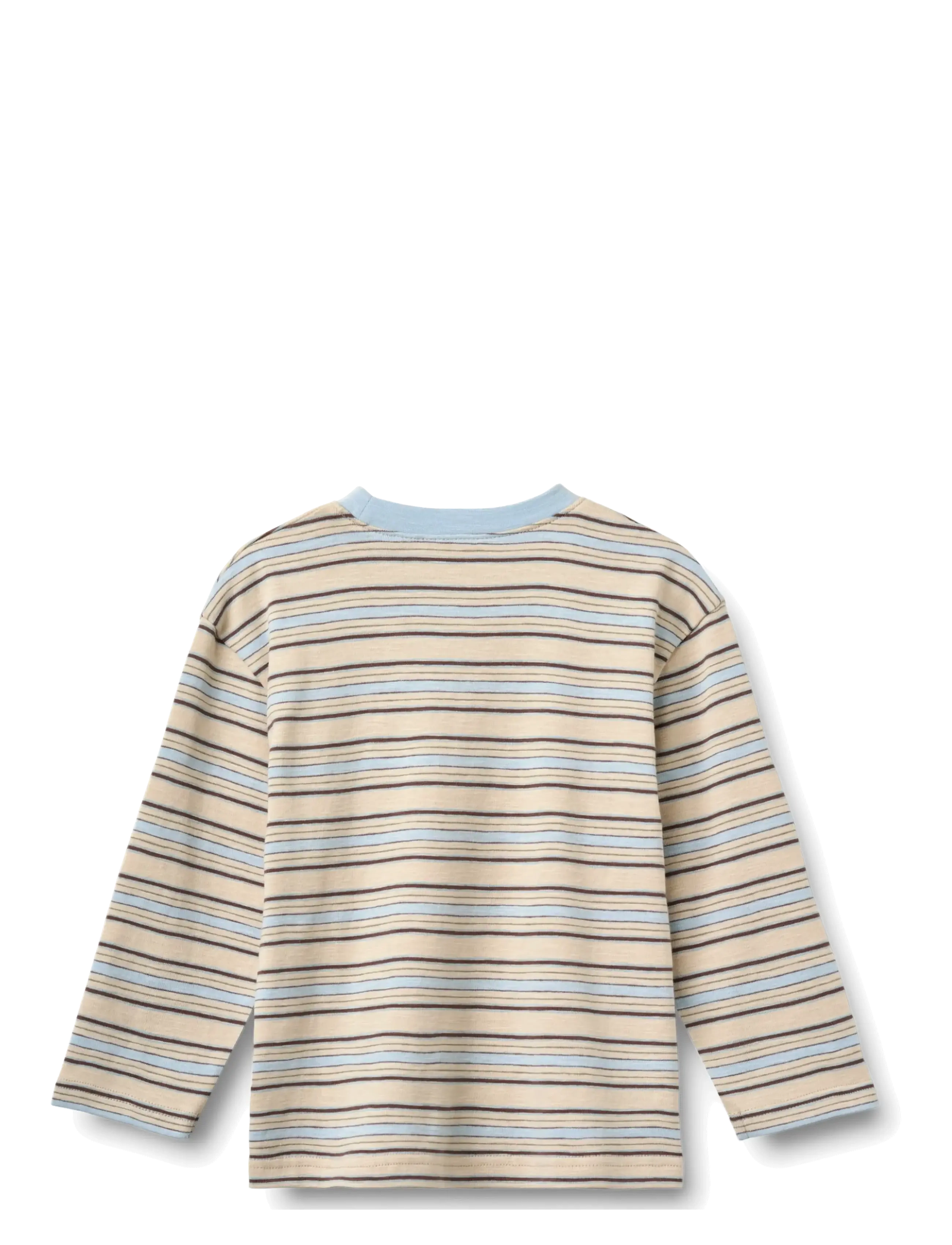 Wheat - T-shirt L/S Johan - langärmelig - multi blue stripe - 1