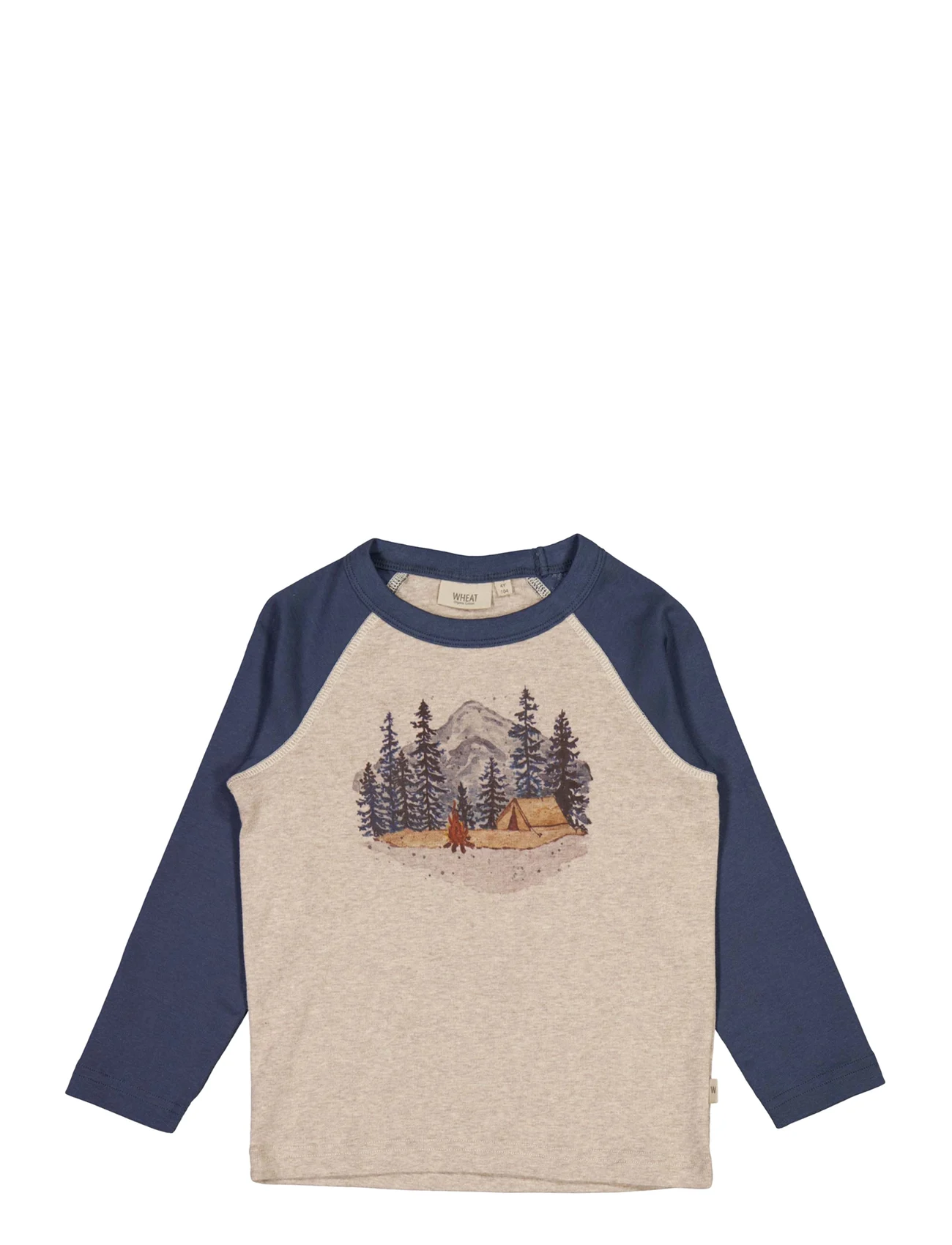 Wheat - T-Shirt Forest Lake - pitkähihaiset paidat - gravel melange - 0