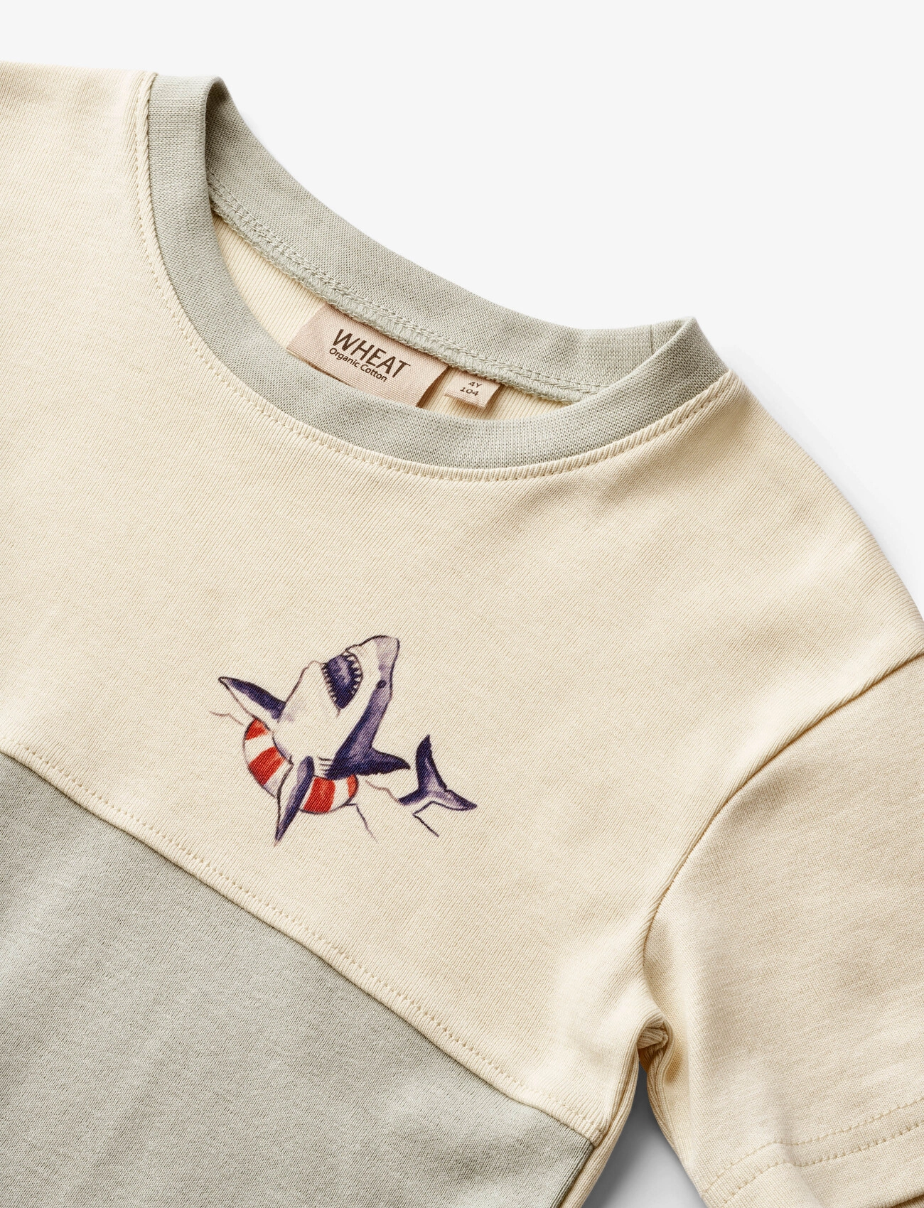 Wheat - T-Shirt S/S Oliver - sea mist - 2