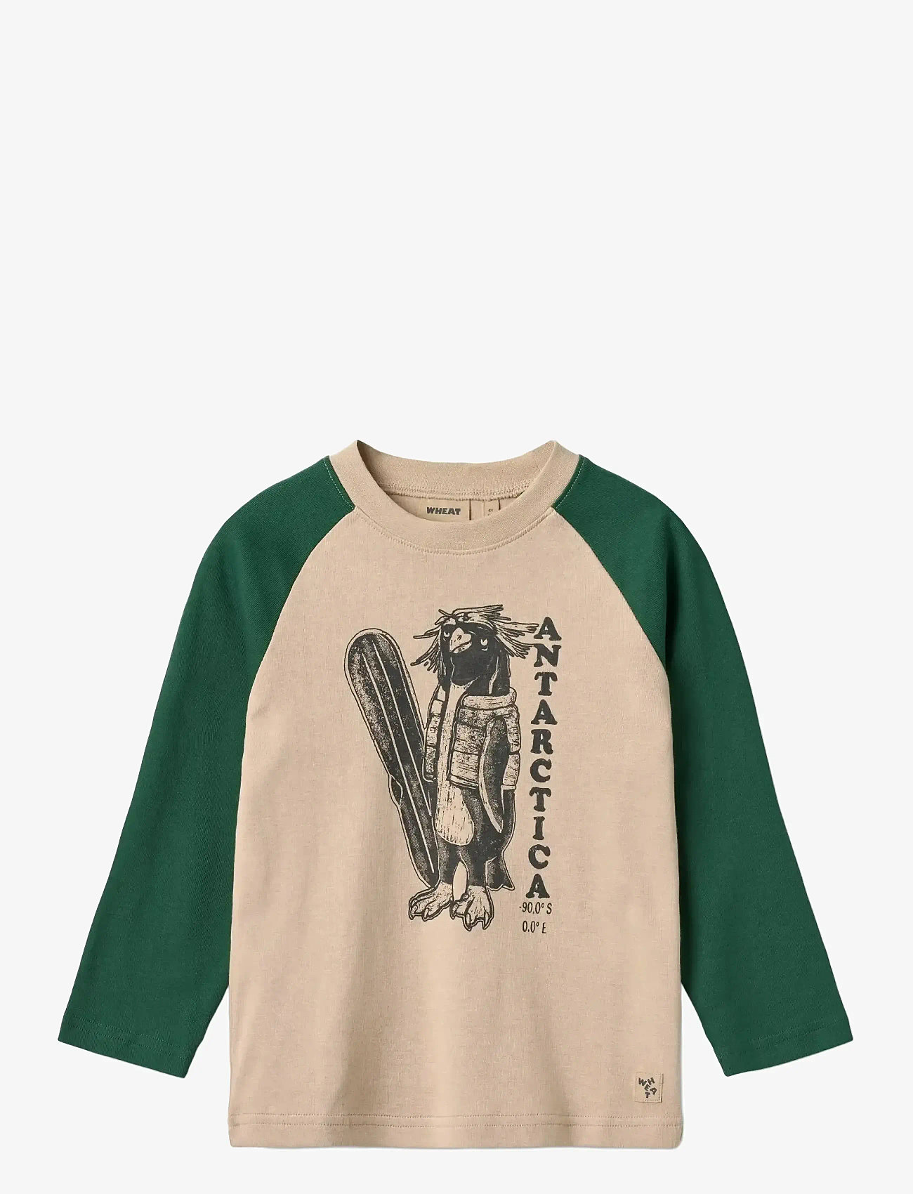 Wheat - T-shirt L/S Rolf - t-shirts à manches longues - kale - 0