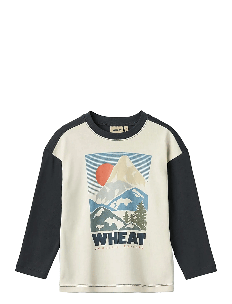 Wheat - T-shirt L/S Beck - långärmade t-shirts - eggshell - 1