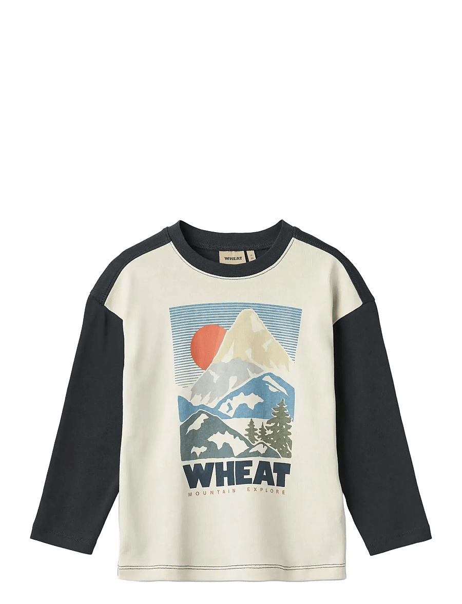 Wheat - T-shirt L/S Beck - eggshell - 1
