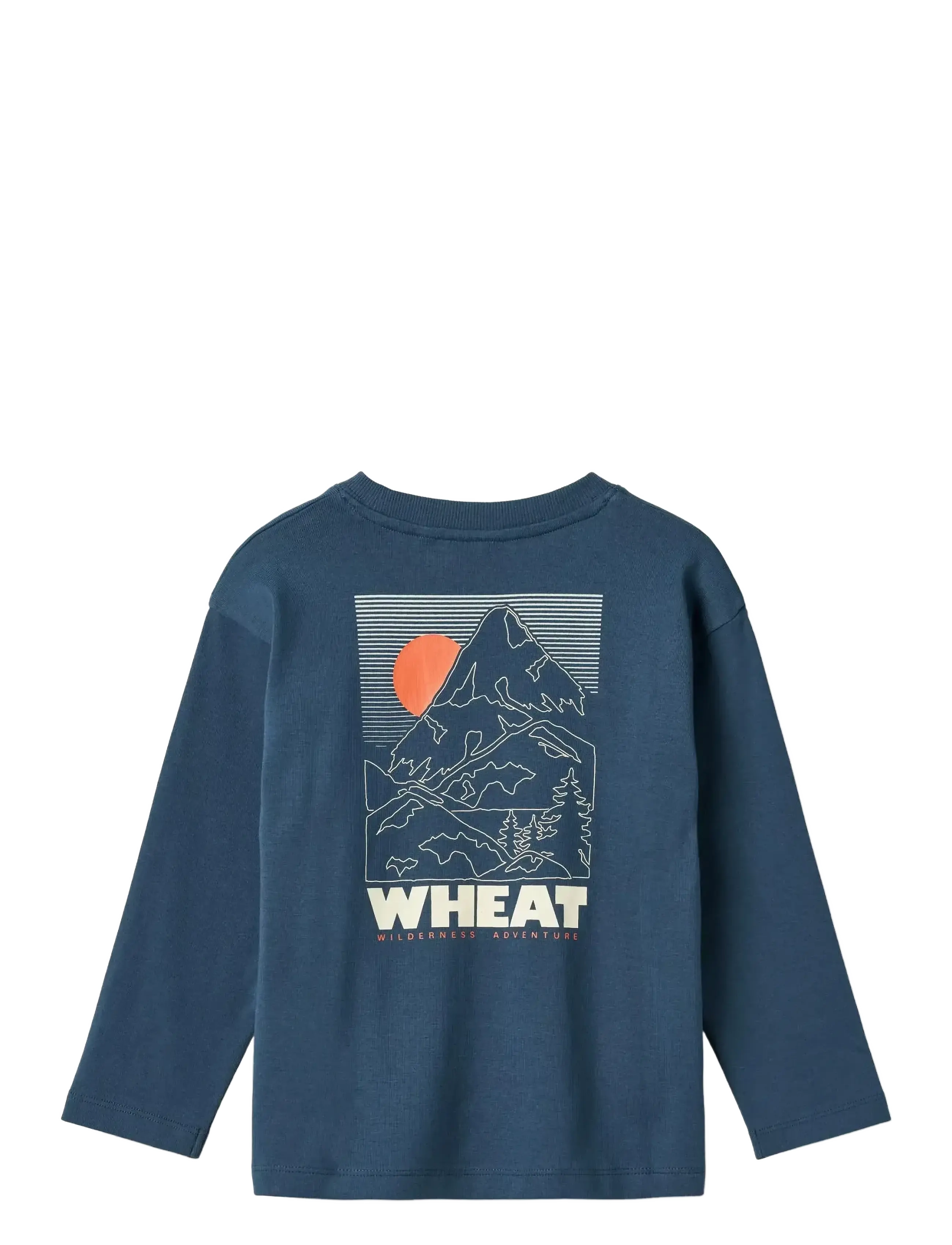 Wheat - T-shirt L/S print Dixie - blue denim - 1