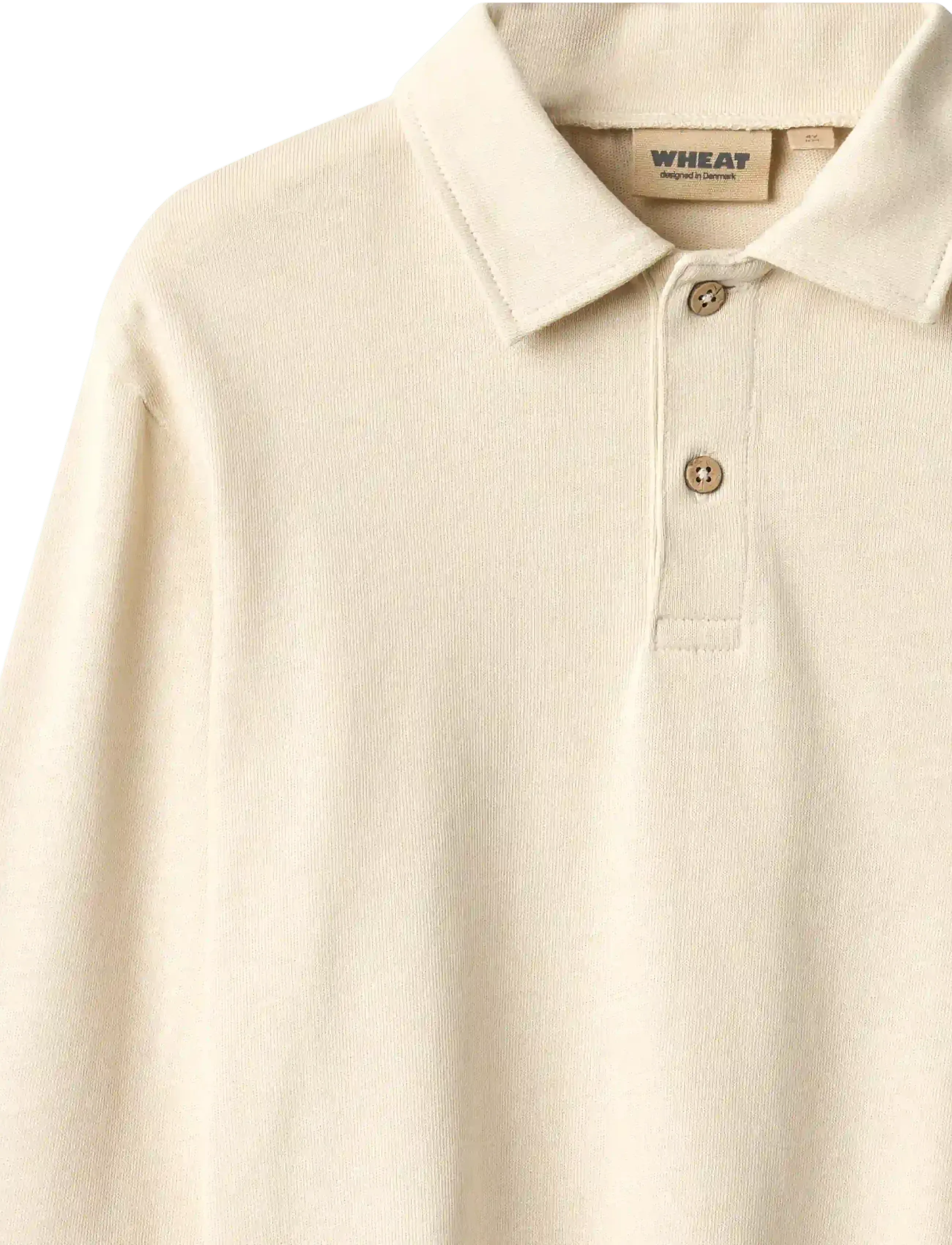 Wheat - Blouse L/S Yves - långärmade pikéer - offwhite - 2