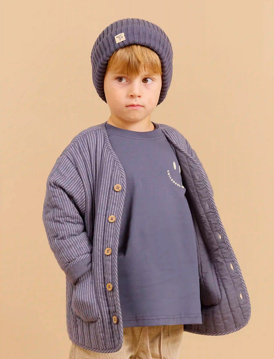 Wheat - T-shirt L/S Axe Print - langärmelig - greyblue - 0