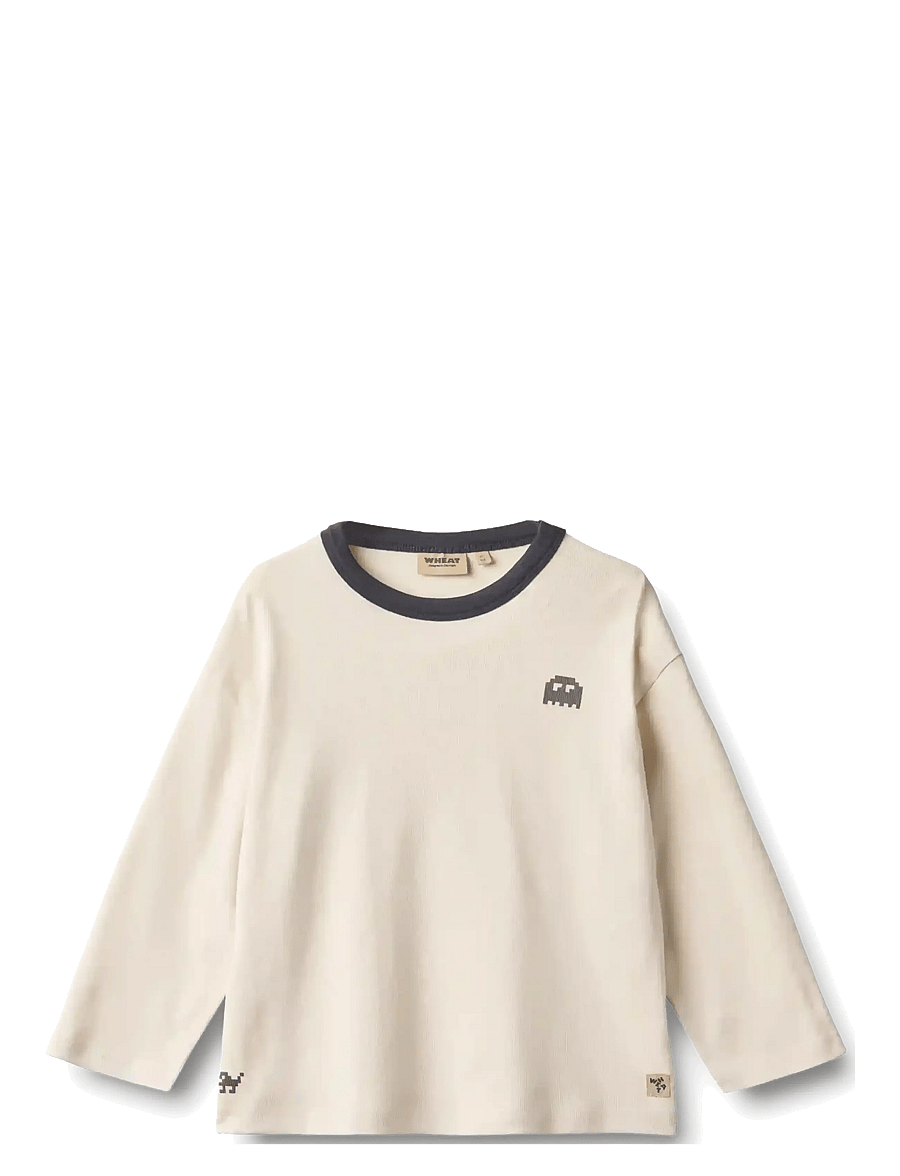 Wheat - T-shirt L/S Calvin - langärmelig - eggshell - 0