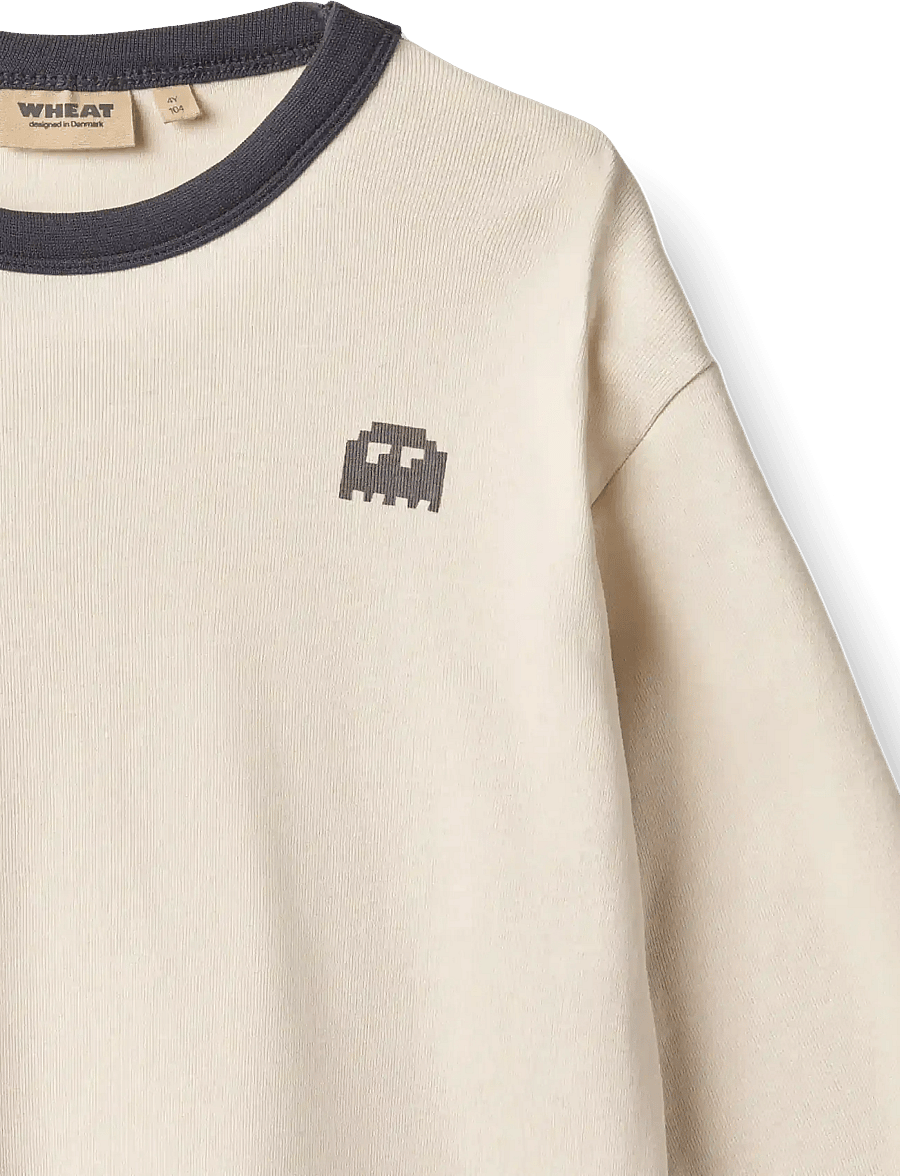 Wheat - T-shirt L/S Calvin - langärmelig - eggshell - 2