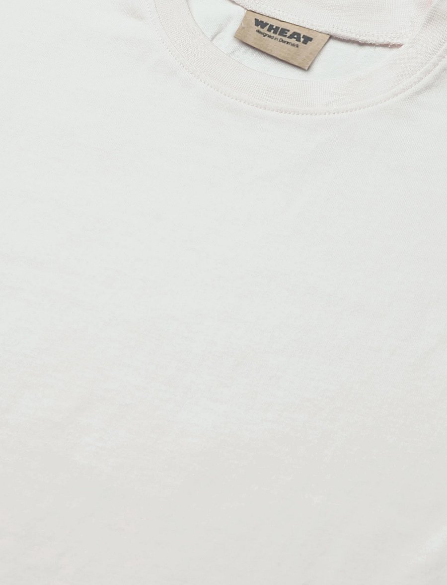 Wheat - T-shirt S/S Addison - kortærmede t-shirts - cloud - 2