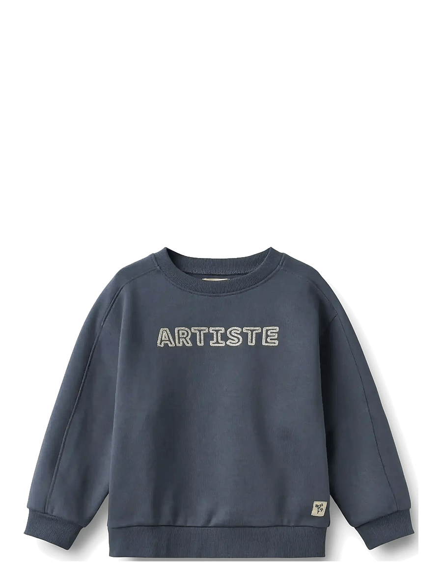 Wheat - Sweatshirt L/S Franc - sweatshirts - greyblue - 0