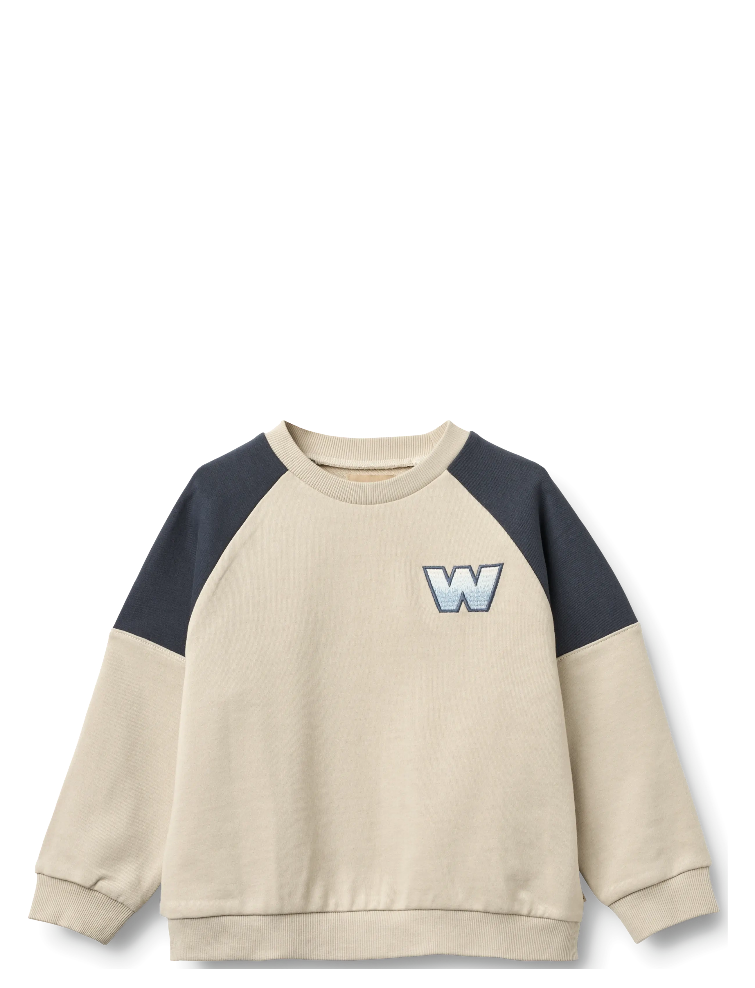 Wheat Sweatshirt L/S Gilbert - Barn 98-134 - GREY CLOUD / beige