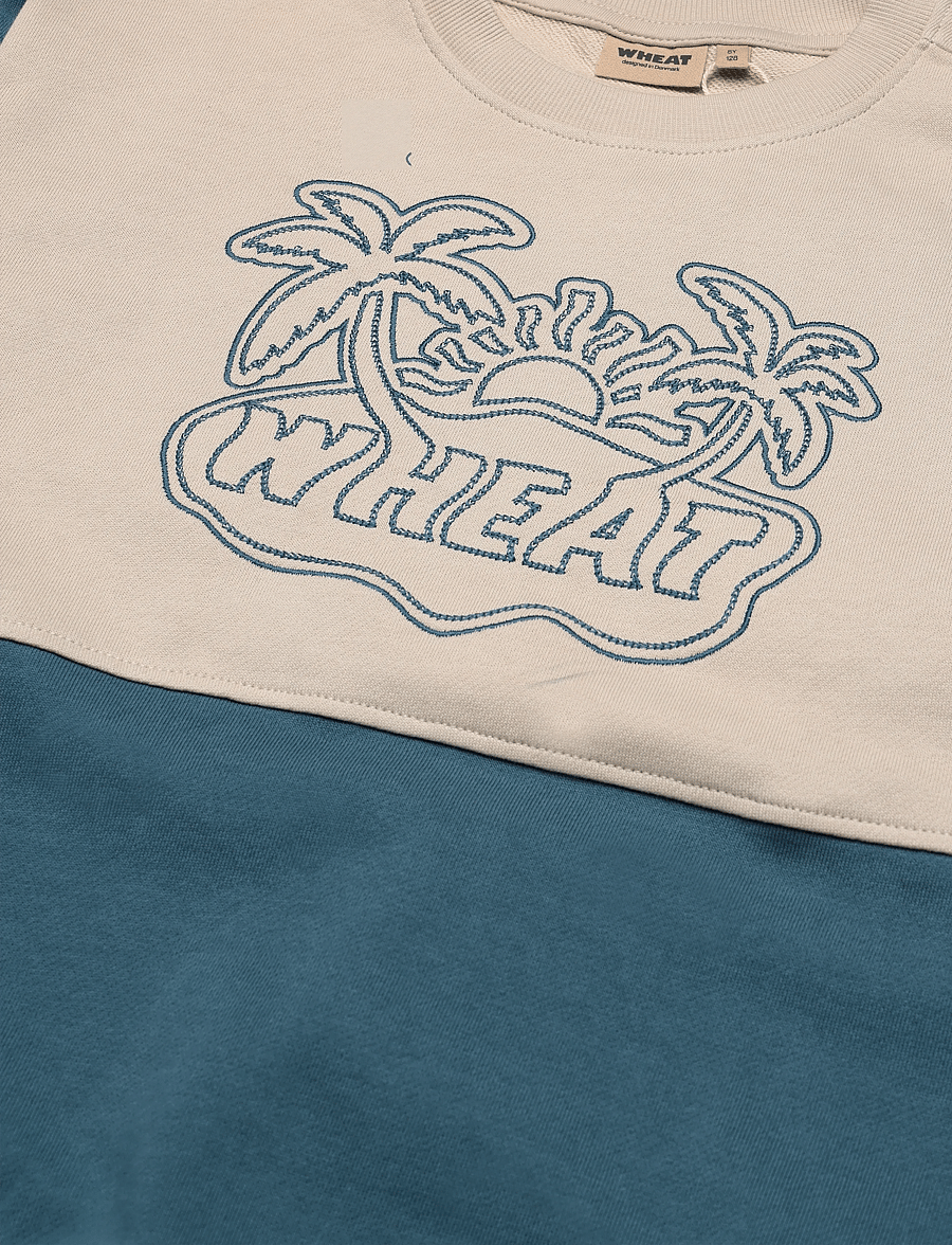 Wheat - Sweatshirt L/S Steff - sweatshirts - blue teal - 2