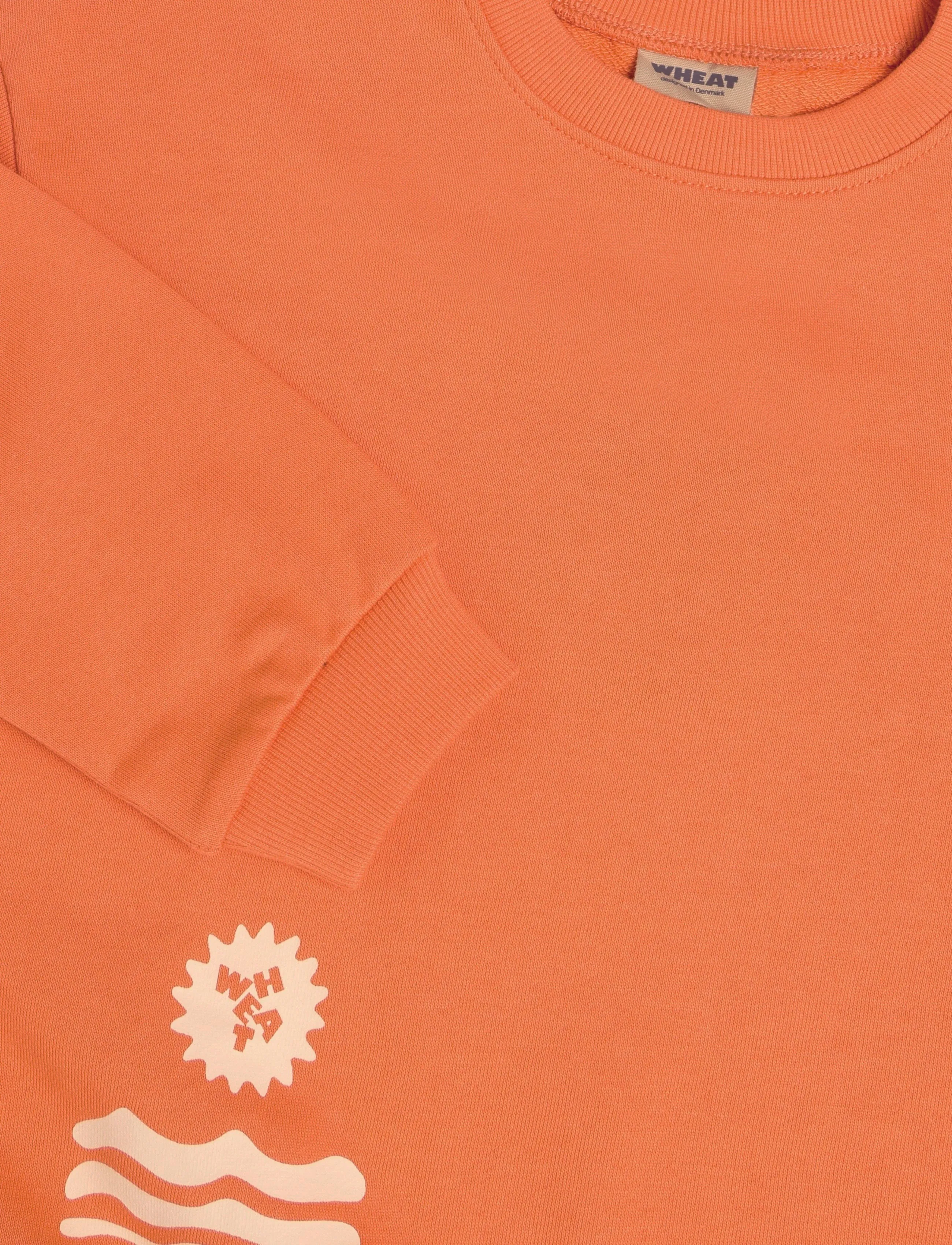 Wheat - Sweatshirt L/S Casey - sweatshirts - sunkissed orange - 2