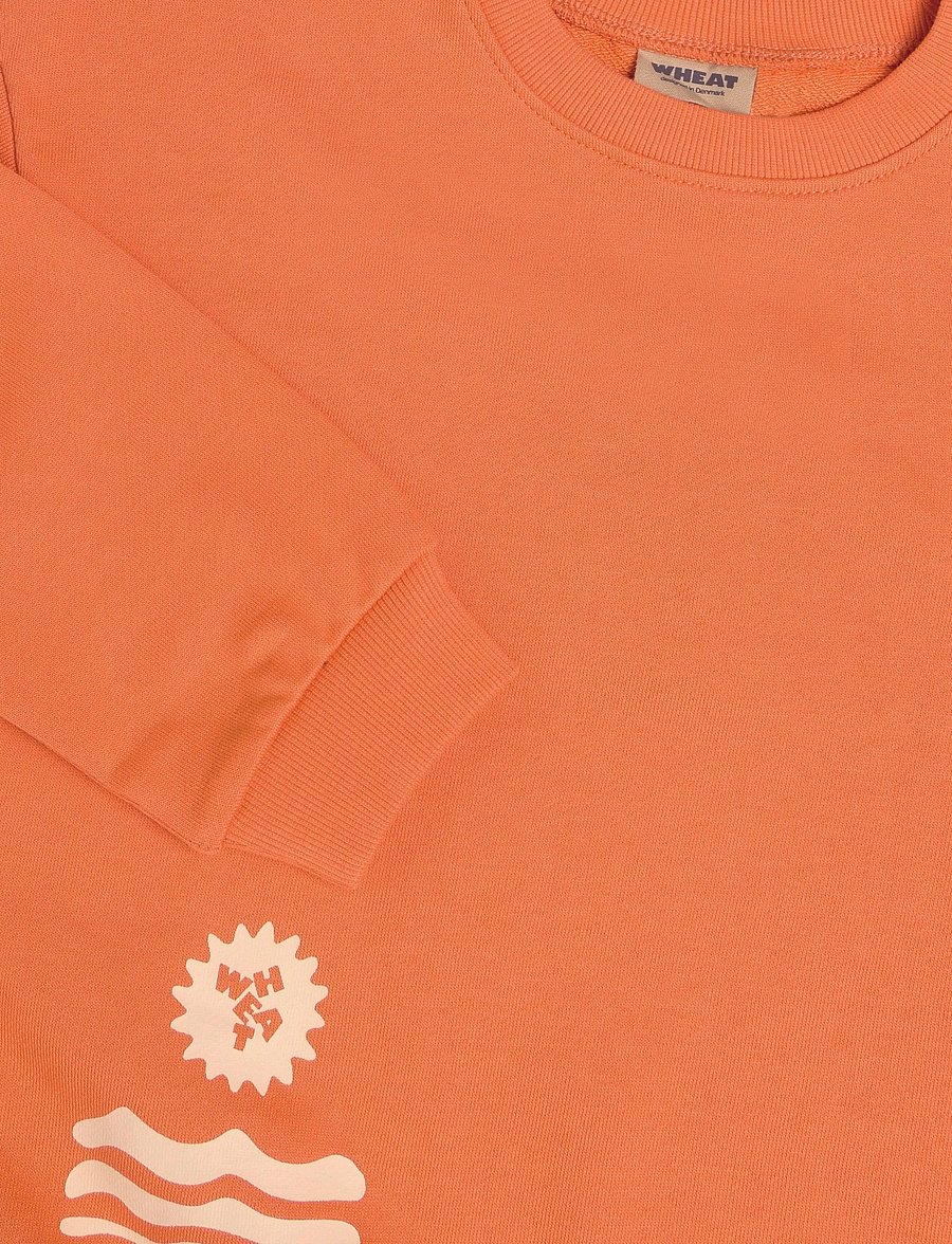 Wheat - Sweatshirt L/S Casey - sweatshirts - sunkissed orange - 2
