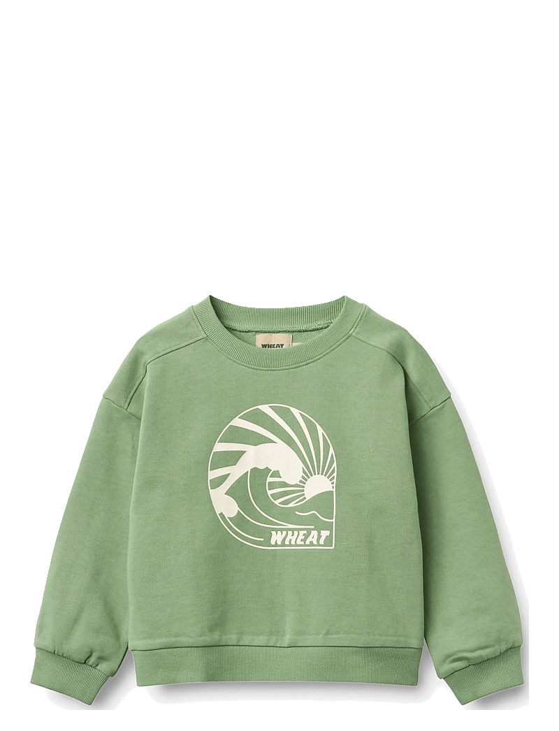 Wheat - Sweatshirt L/S Breeze - dressipluusid - jade green - 0
