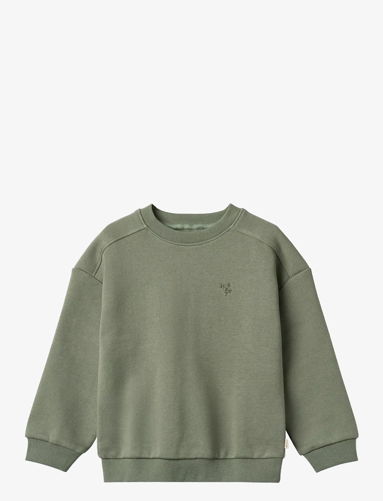 Wheat - Sweatshirt L/S Willi - sweatshirts - dusty green - 0