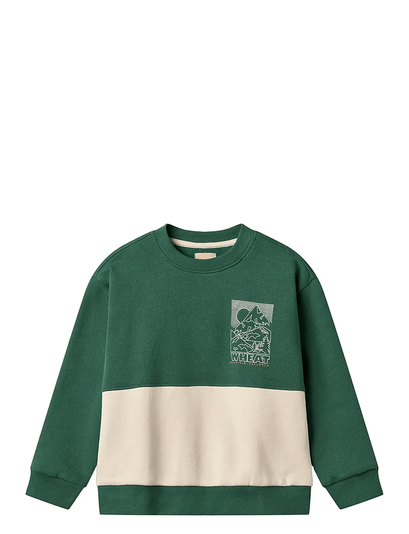 Wheat - Sweatshirt L/S Steff - dressipluusid - kale - 0