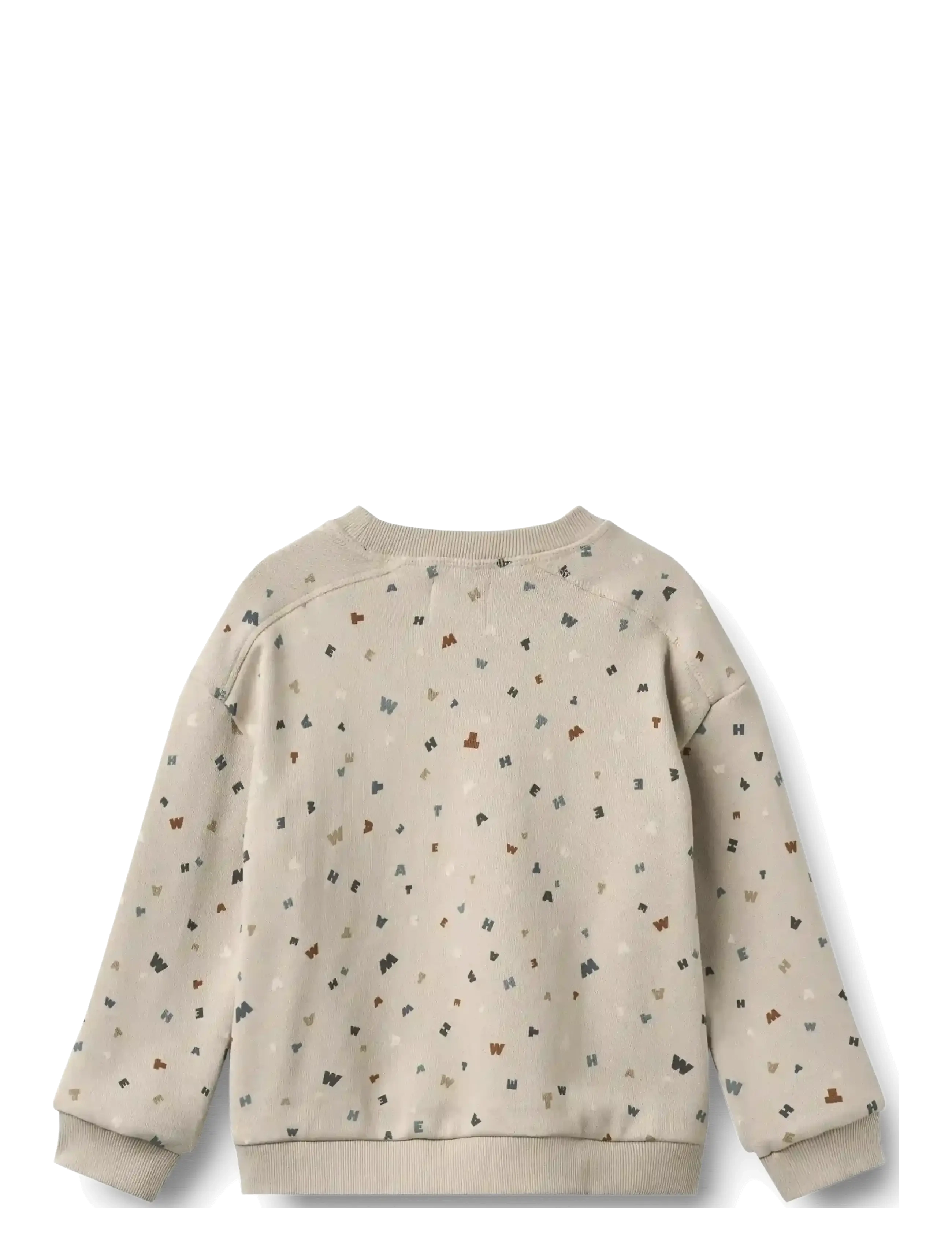 Wheat - Sweatshirt L/S Sandro - sweatshirts - grey moon letters - 1