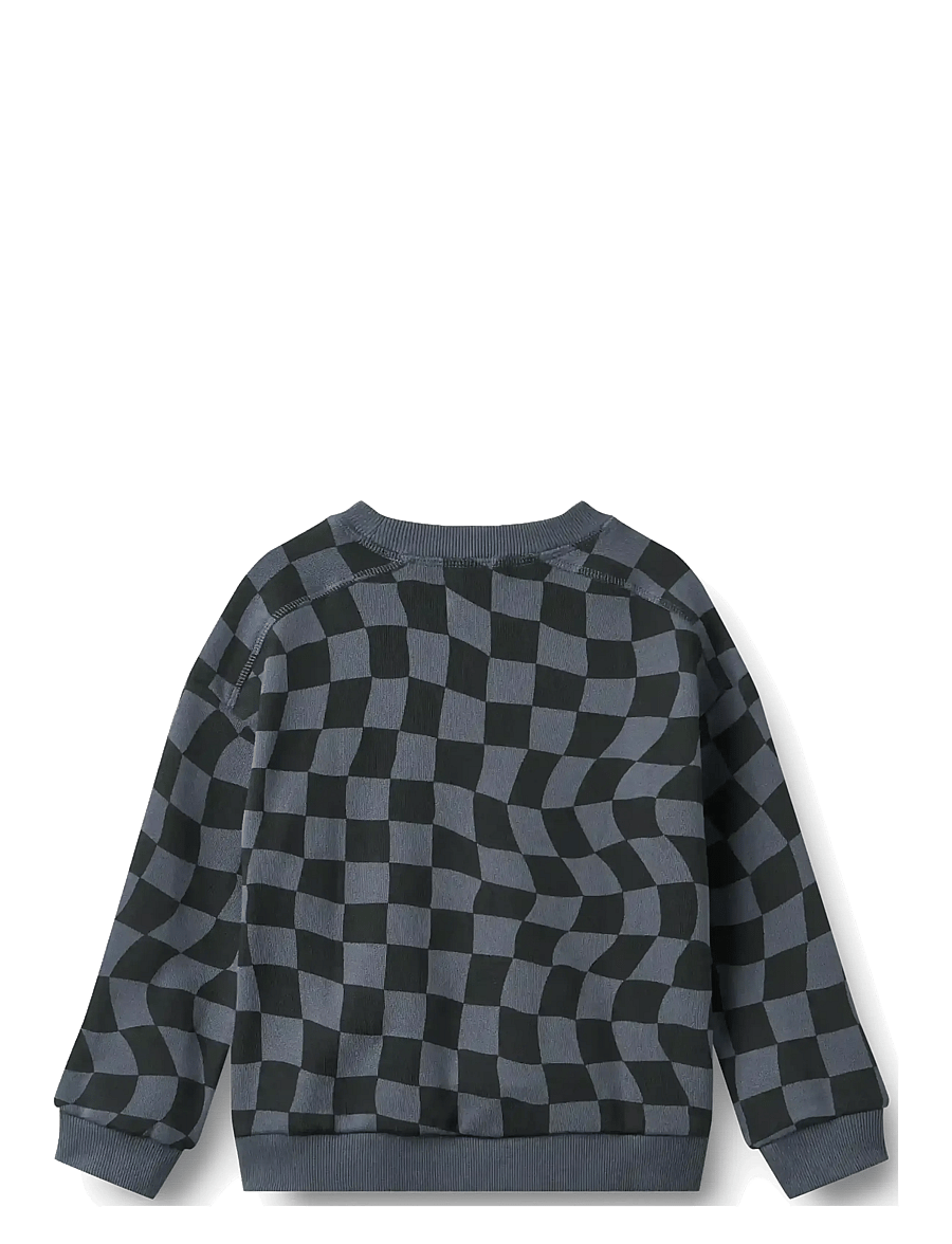 Wheat - Sweatshirt L/S Sandro - sweatshirts - navy blue check - 2