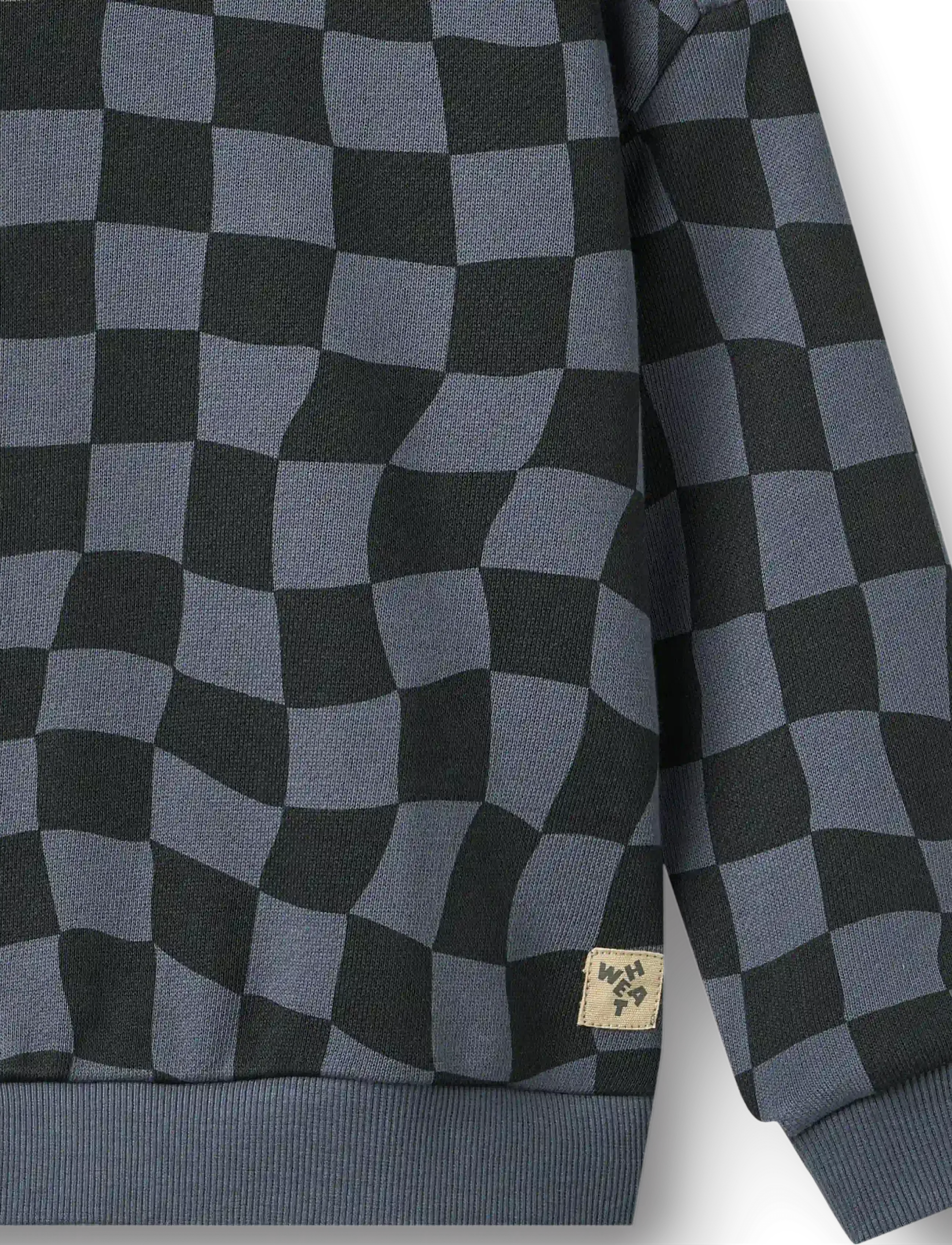 Wheat - Sweatshirt L/S Sandro - sweatshirts - navy blue check - 3