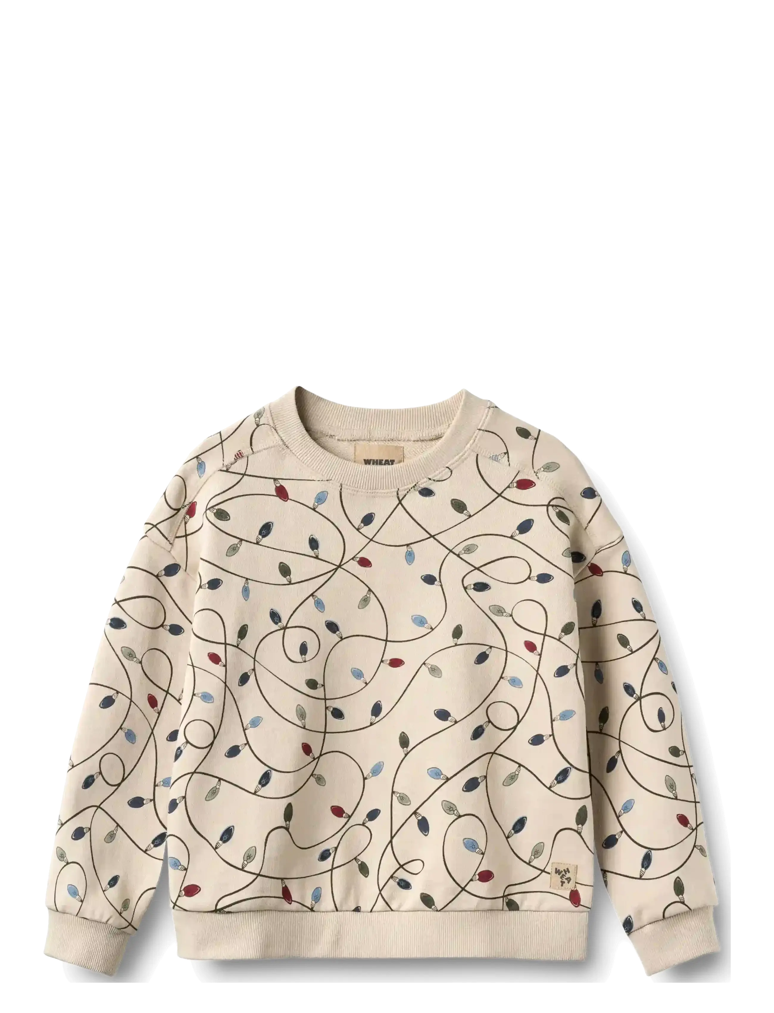 Wheat Sweatshirt L/S Sandro - Dressipluusid ja kapuutsiga pusad - GREY CLOUD STRING LIGHTS / cream