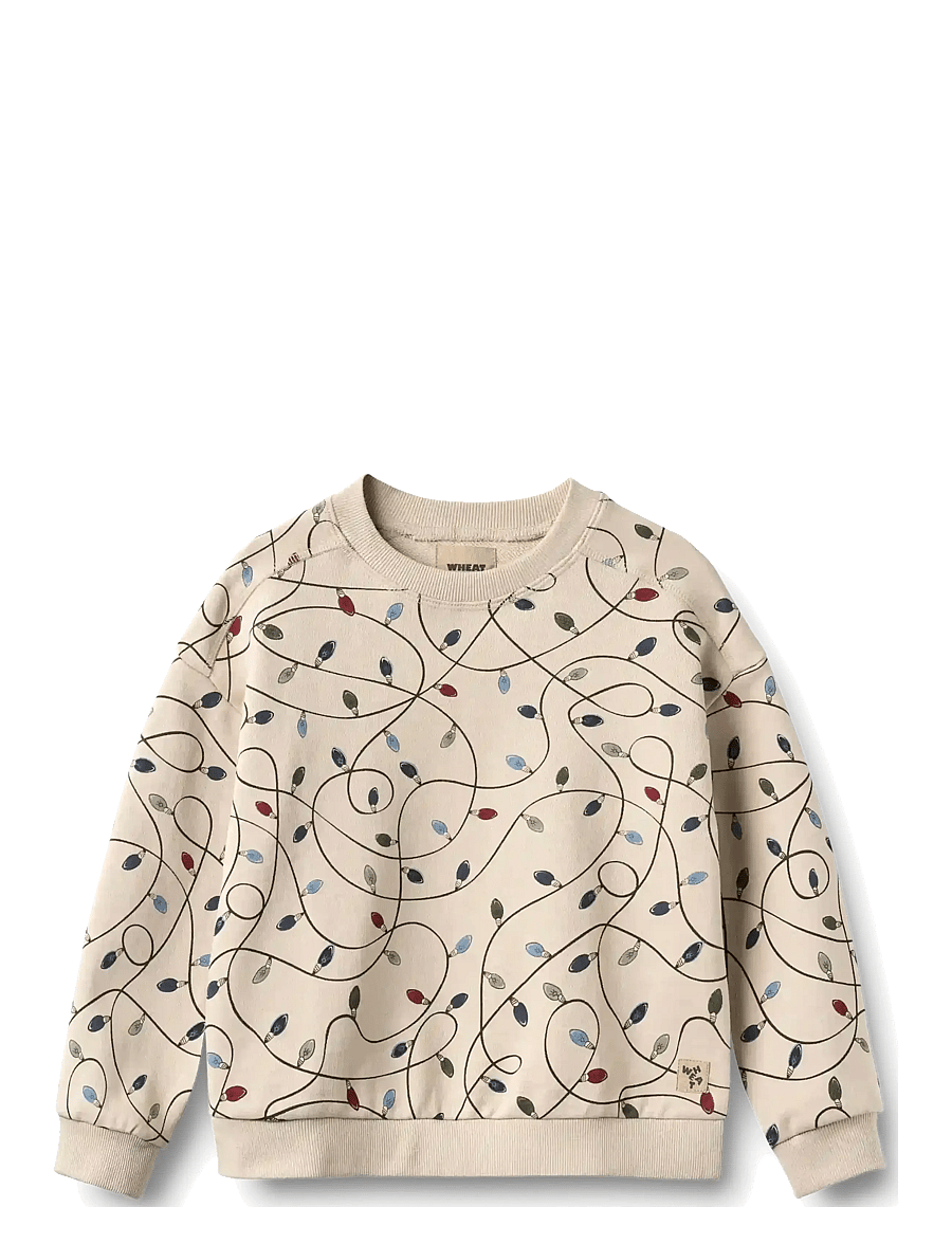 Wheat - Sweatshirt L/S Sandro - dressipluusid - grey cloud string lights - 0