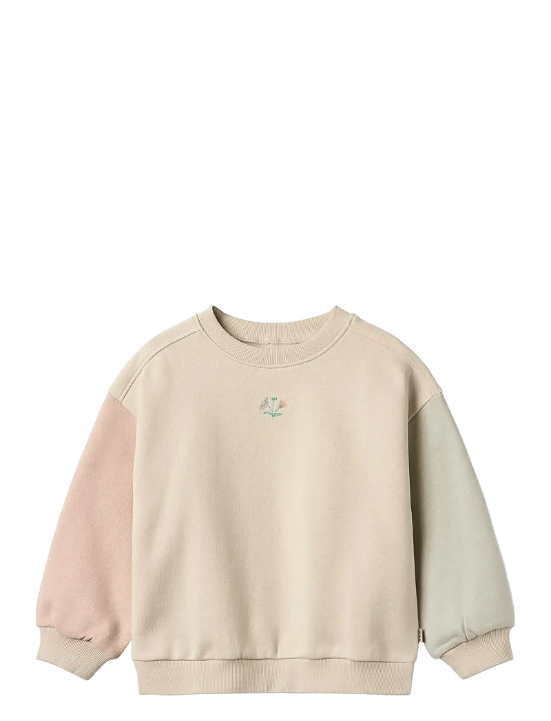 Wheat - Sweatshirt L/S embroidery Elliot - sweatshirts - offwhite - 0