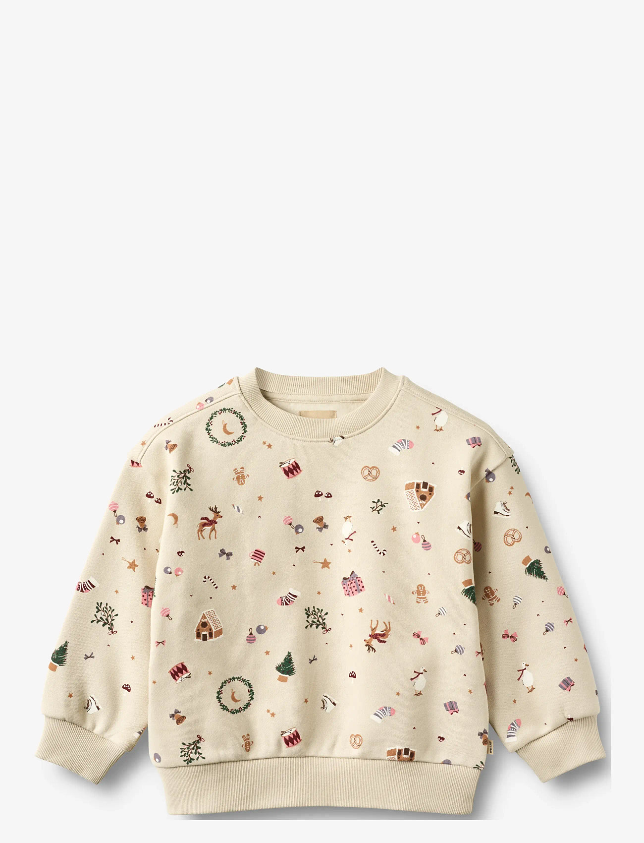 Wheat - Sweatshirt L/S Elliot - sweatshirts - offwhite holiday - 0