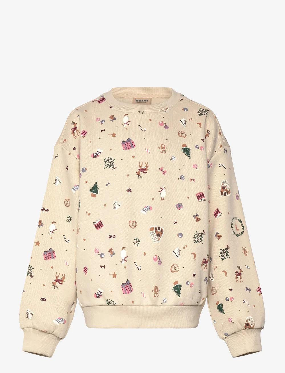 Wheat - Sweatshirt L/S Elliot - sweatshirts - offwhite holiday - 0