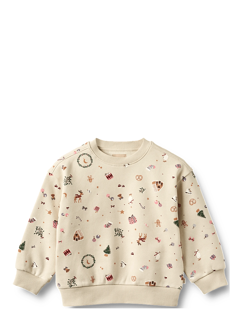 Wheat - Sweatshirt L/S Elliot - sweatshirts - offwhite holiday - 0