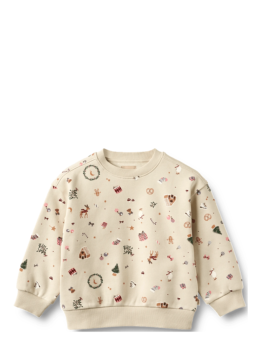 Wheat - Sweatshirt L/S Elliot - sweatshirts - offwhite holiday - 0