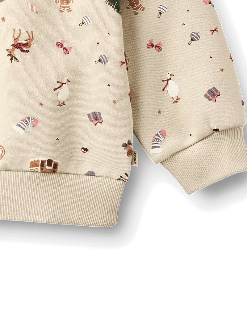 Wheat - Sweatshirt L/S Elliot - sweatshirts - offwhite holiday - 2