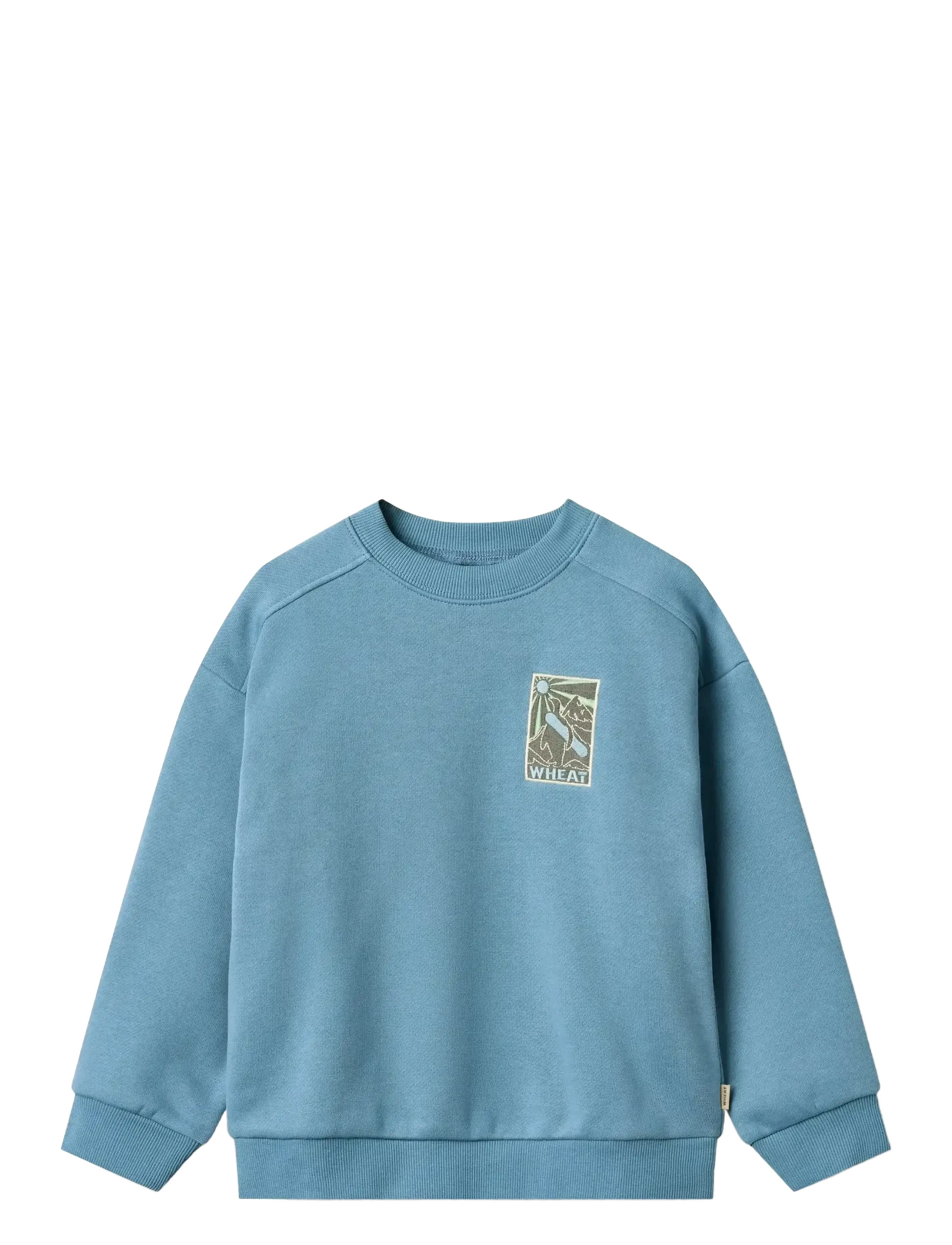 Wheat - Sweatshirt L/S badge Sander - winter blue - 1